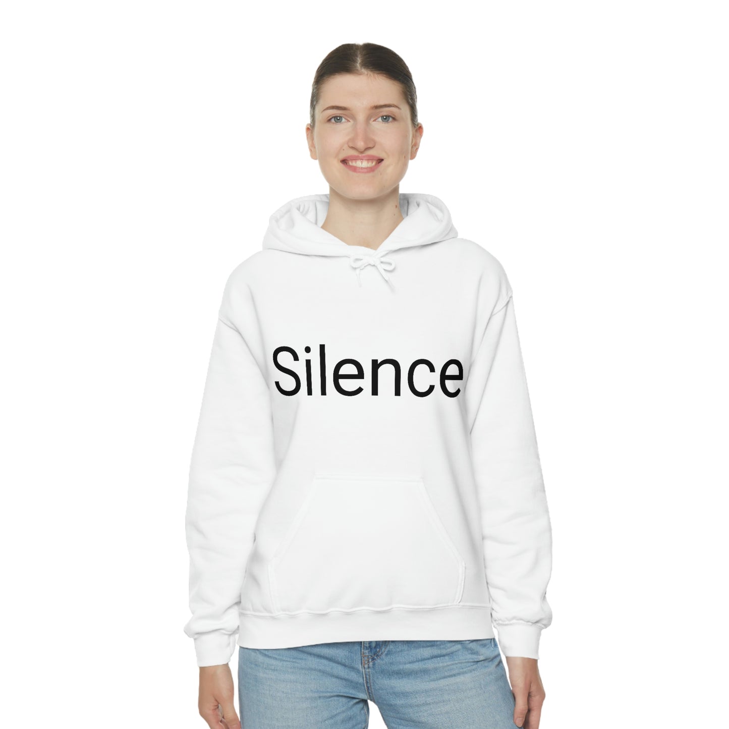Sudadera unisex con capucha de mezcla pesada Sunset Silence Mamá quiere esta sudadera para su cumpleaños