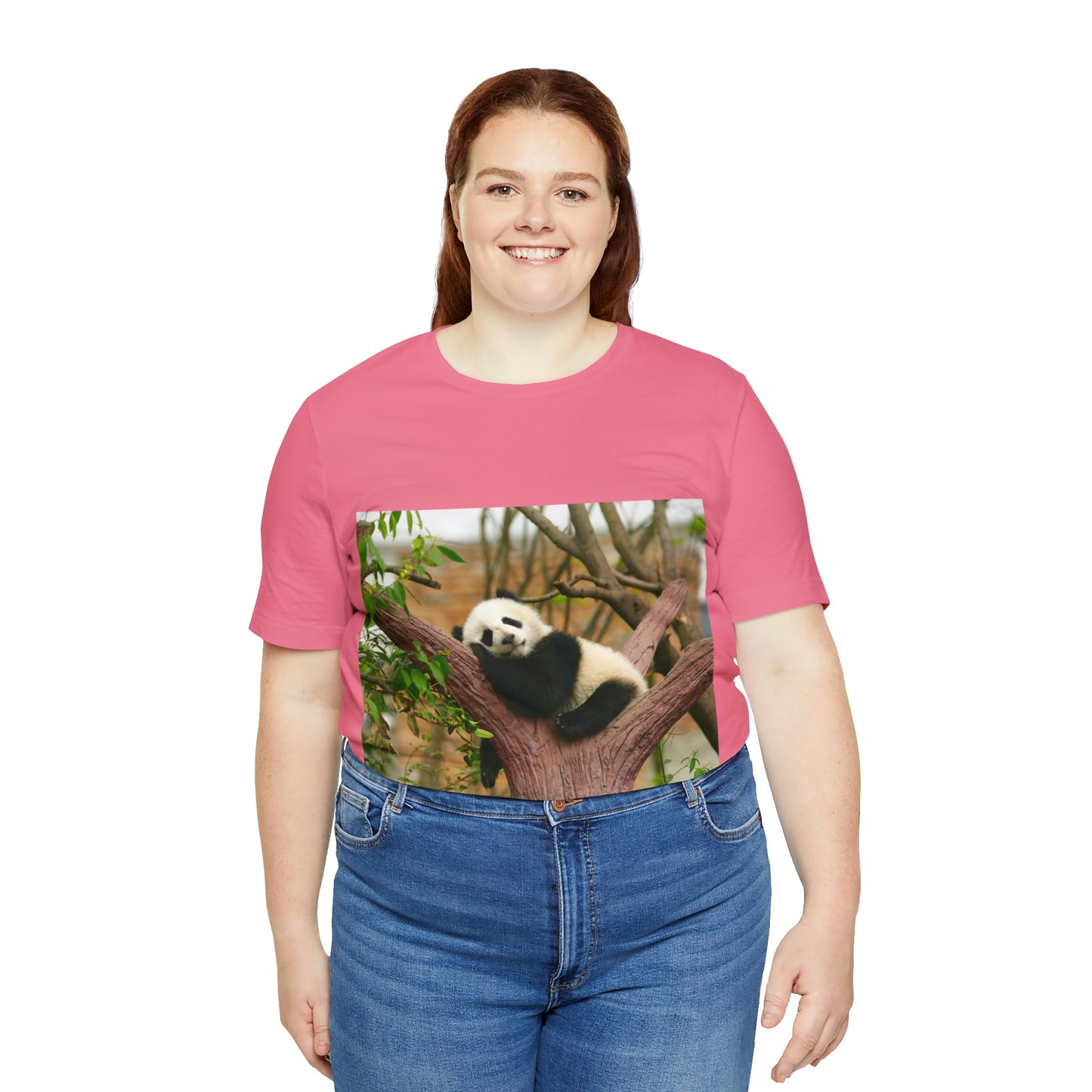 Camiseta de manga corta unisex con diseño de oso panda. Siéntete cómodo y acogedor al viajar a Canadá