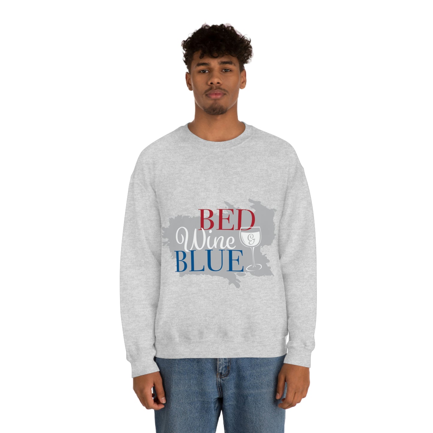 Sudadera de cuello redondo de color azul vino tinto ¡Voy a ir a una fiesta!