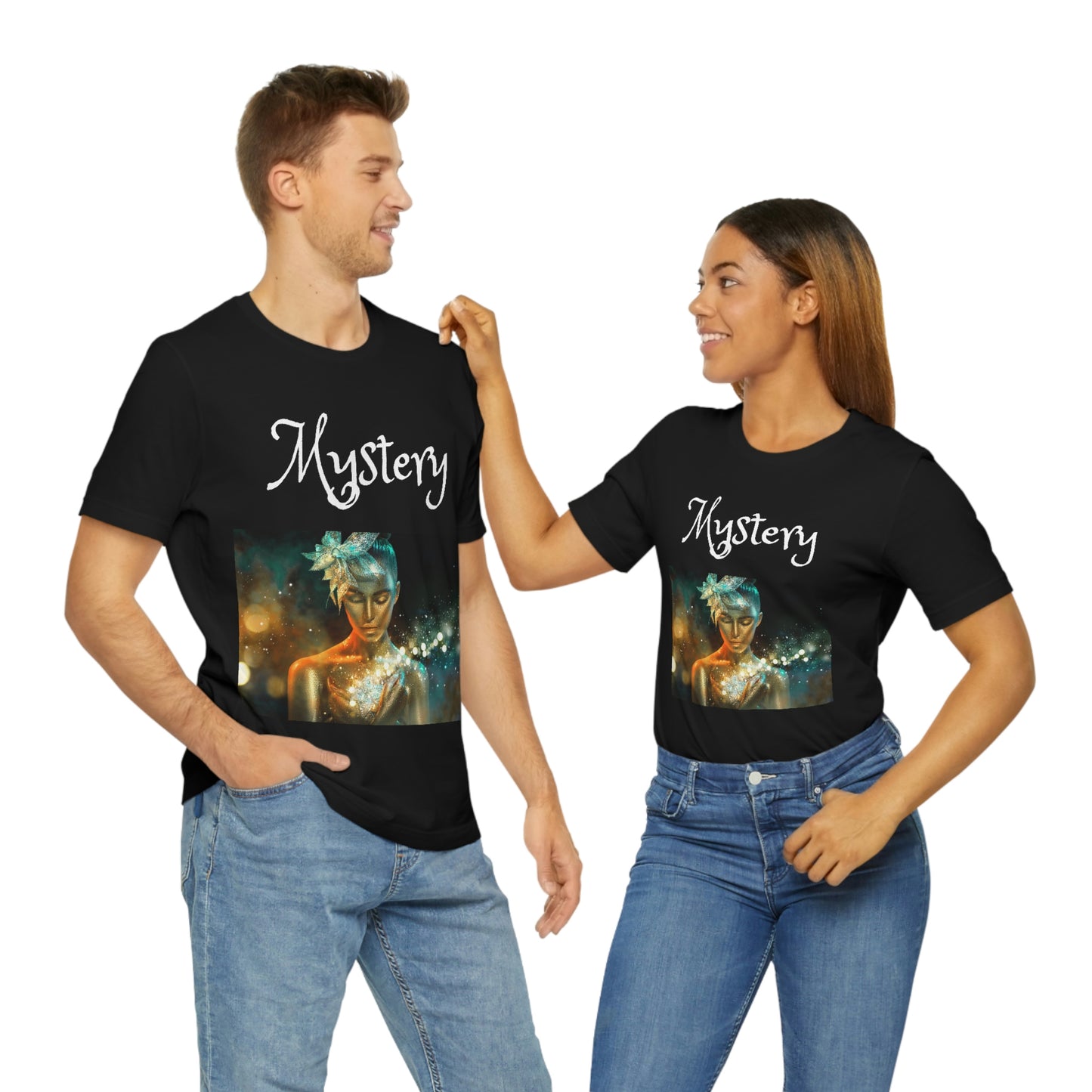 Camiseta unisex de manga corta Mystery, regalo para mamá, papá, hijo e hija
