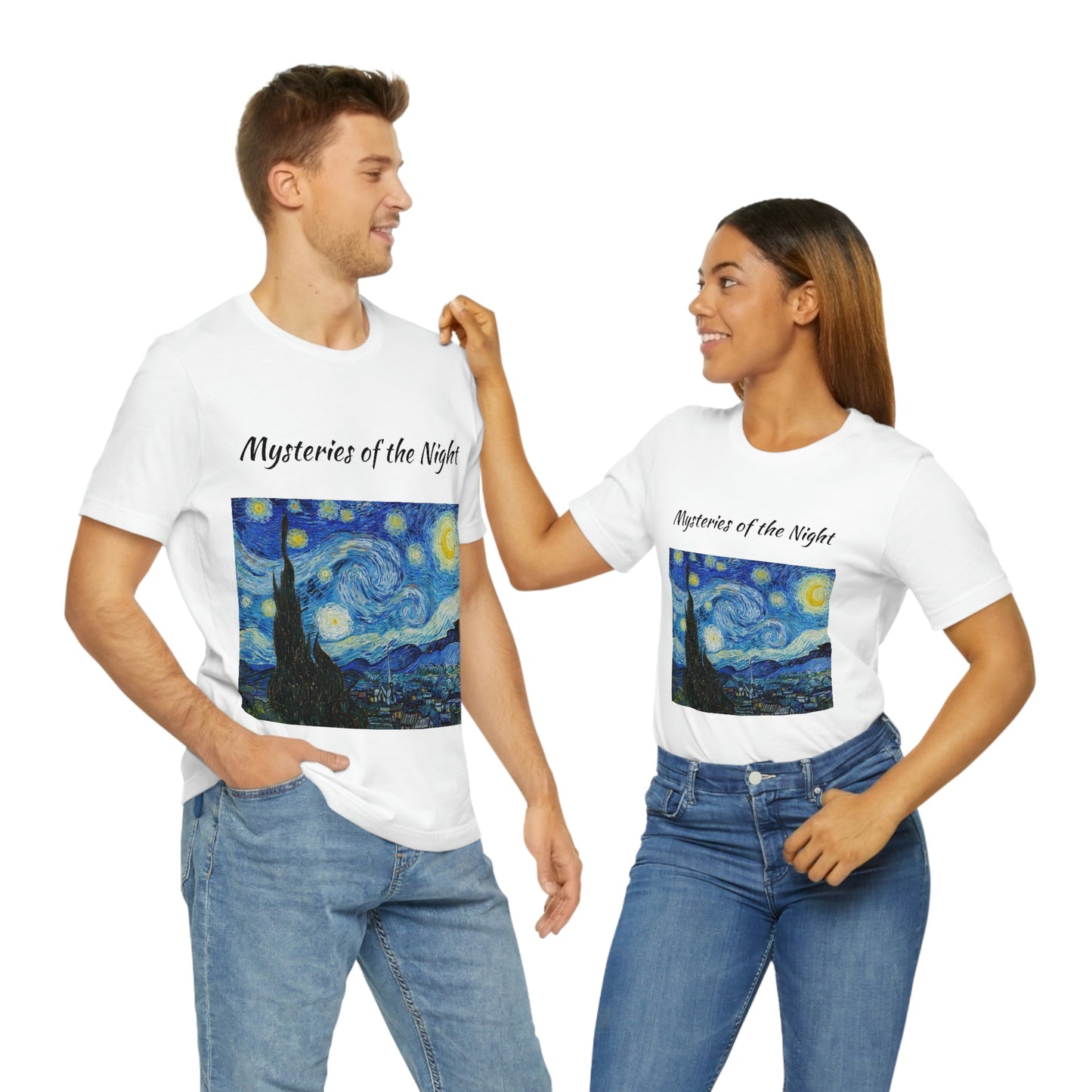 Camiseta unisex Misterios de la noche Viajes Trabajo Vacaciones Relajación