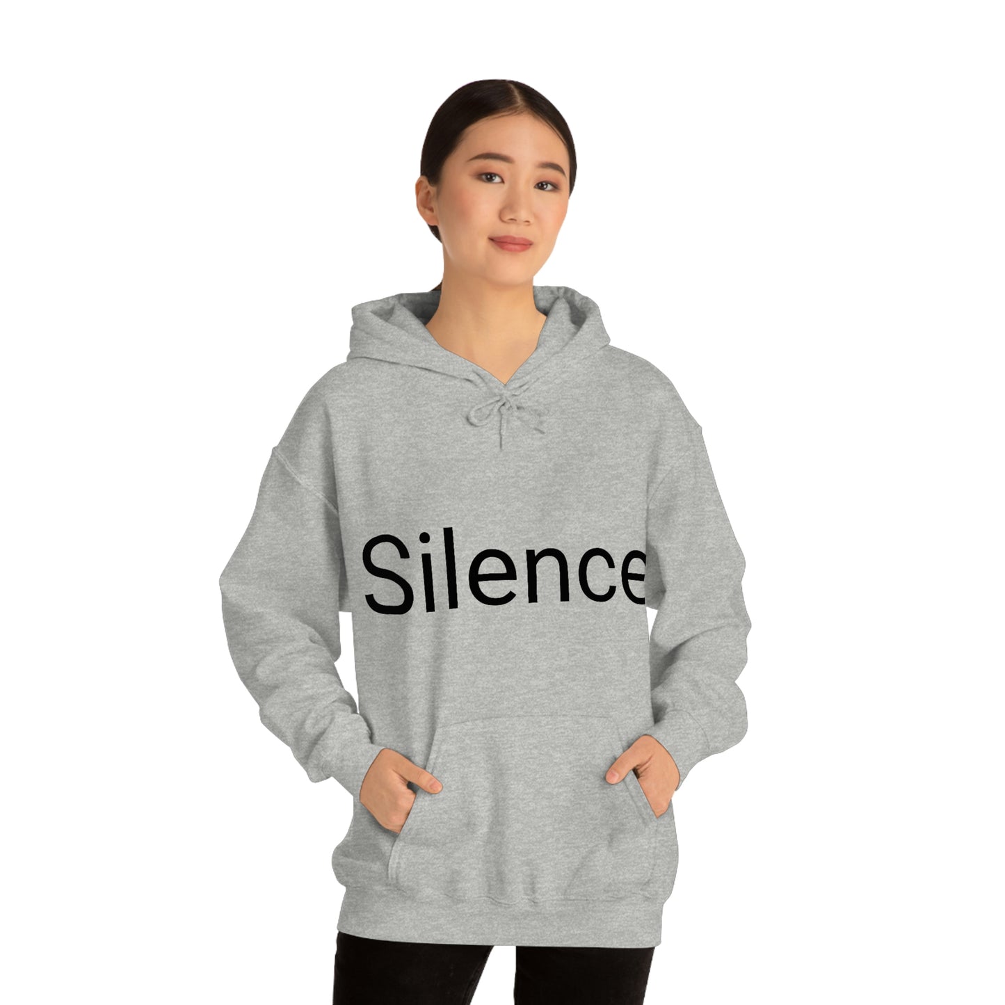 Sudadera unisex con capucha de mezcla pesada Sunset Silence Mamá quiere esta sudadera para su cumpleaños