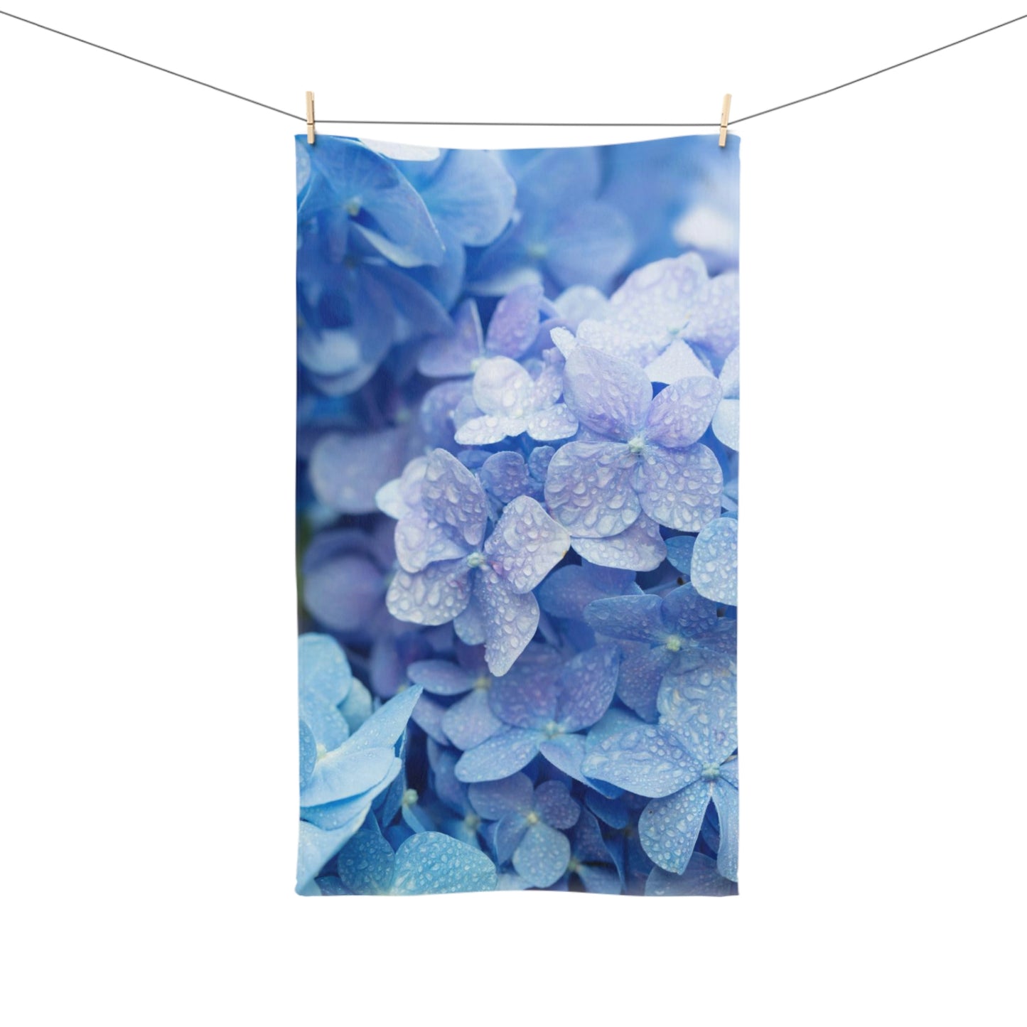 Toalla de mano con flores moradas. ¡Un gran regalo! Cumpleaños, aniversarios, ¡porque sí!