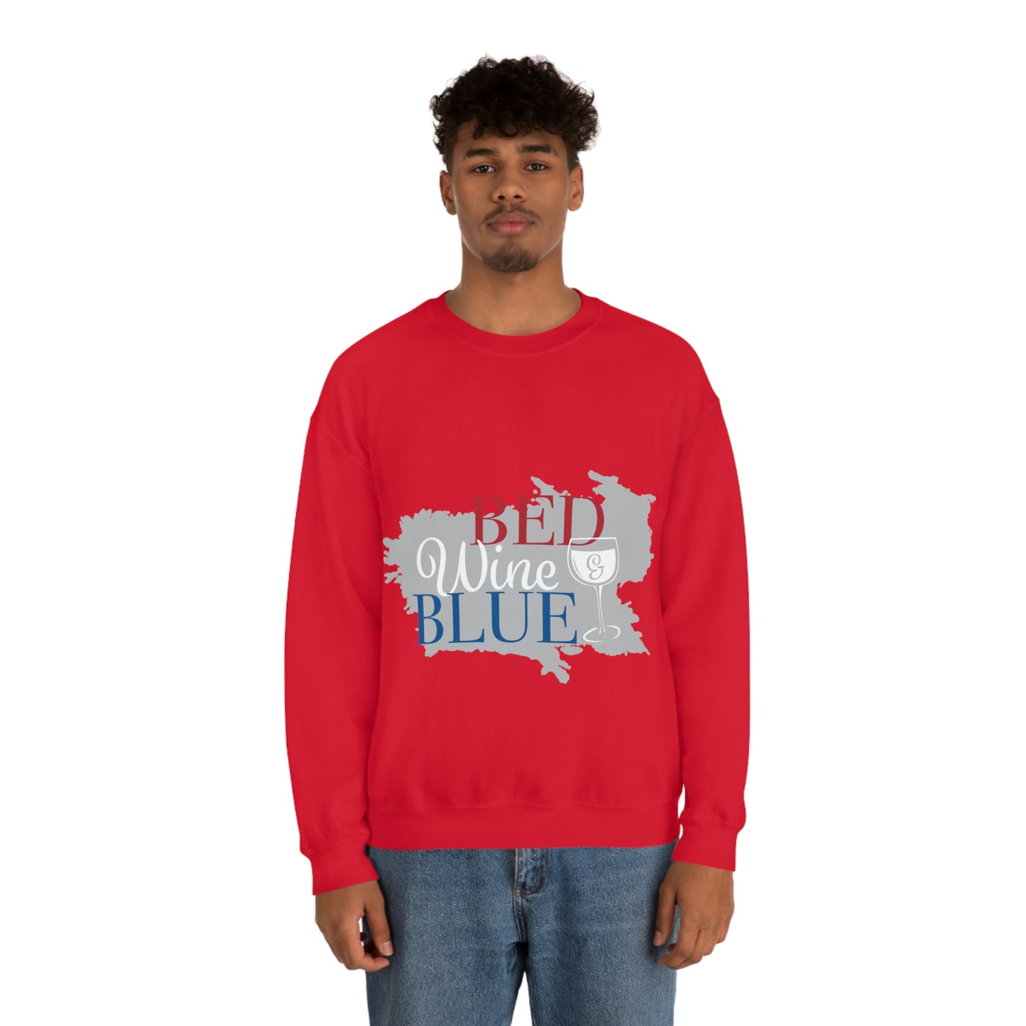 Sudadera de cuello redondo de color azul vino tinto ¡Voy a ir a una fiesta!