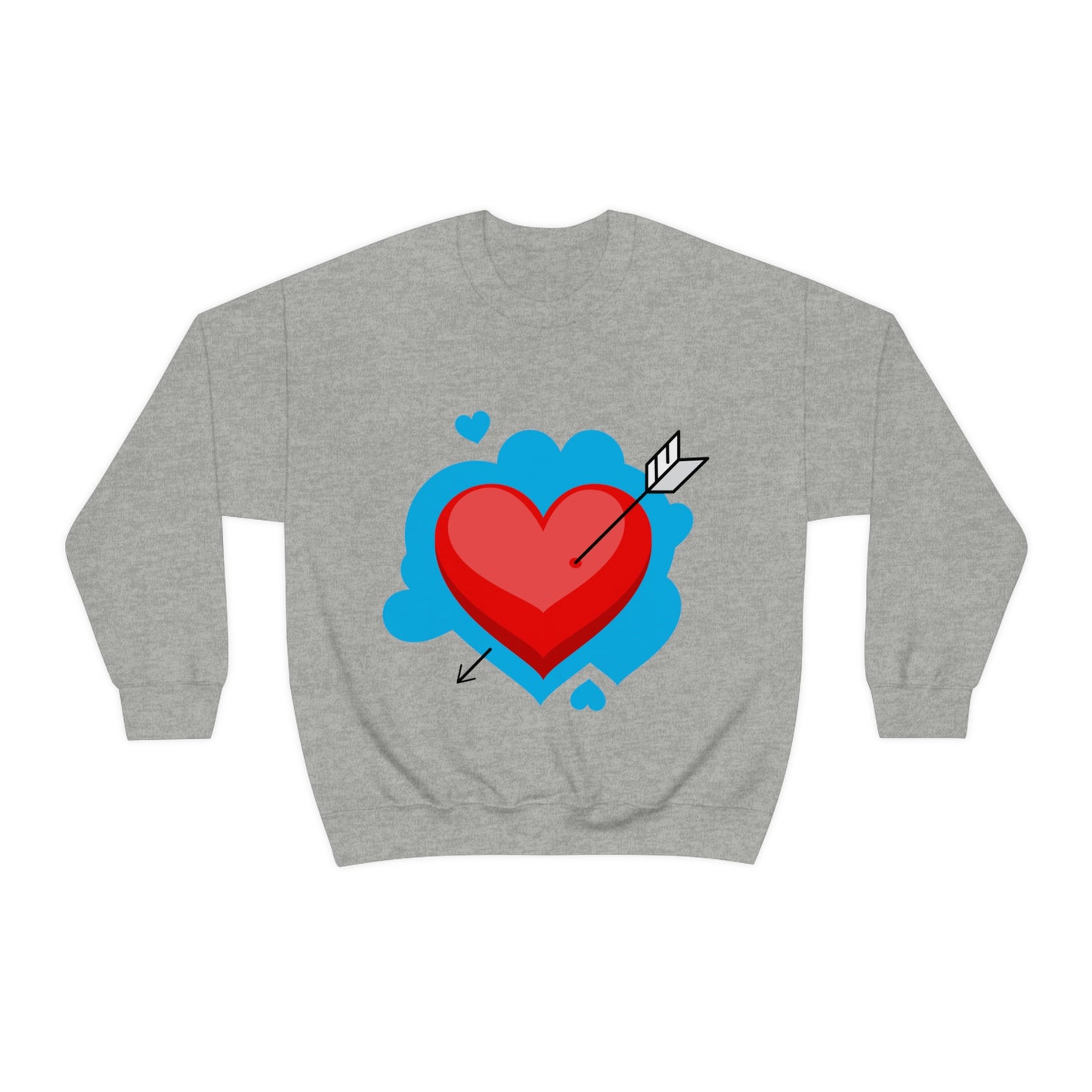 Sudadera con cuello redondo y corazón con flecha. ¡A mi hija le encanta esta sudadera!