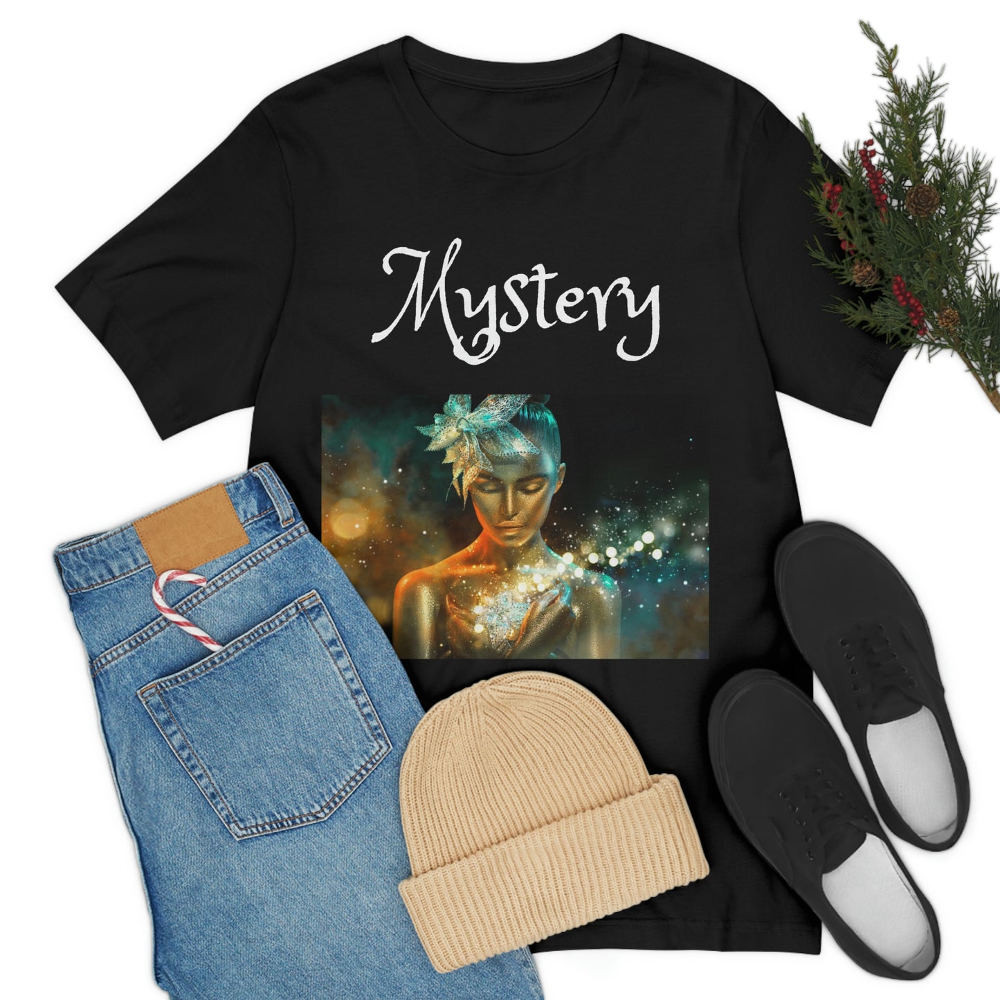 Camiseta unisex de manga corta Mystery, regalo para mamá, papá, hijo e hija