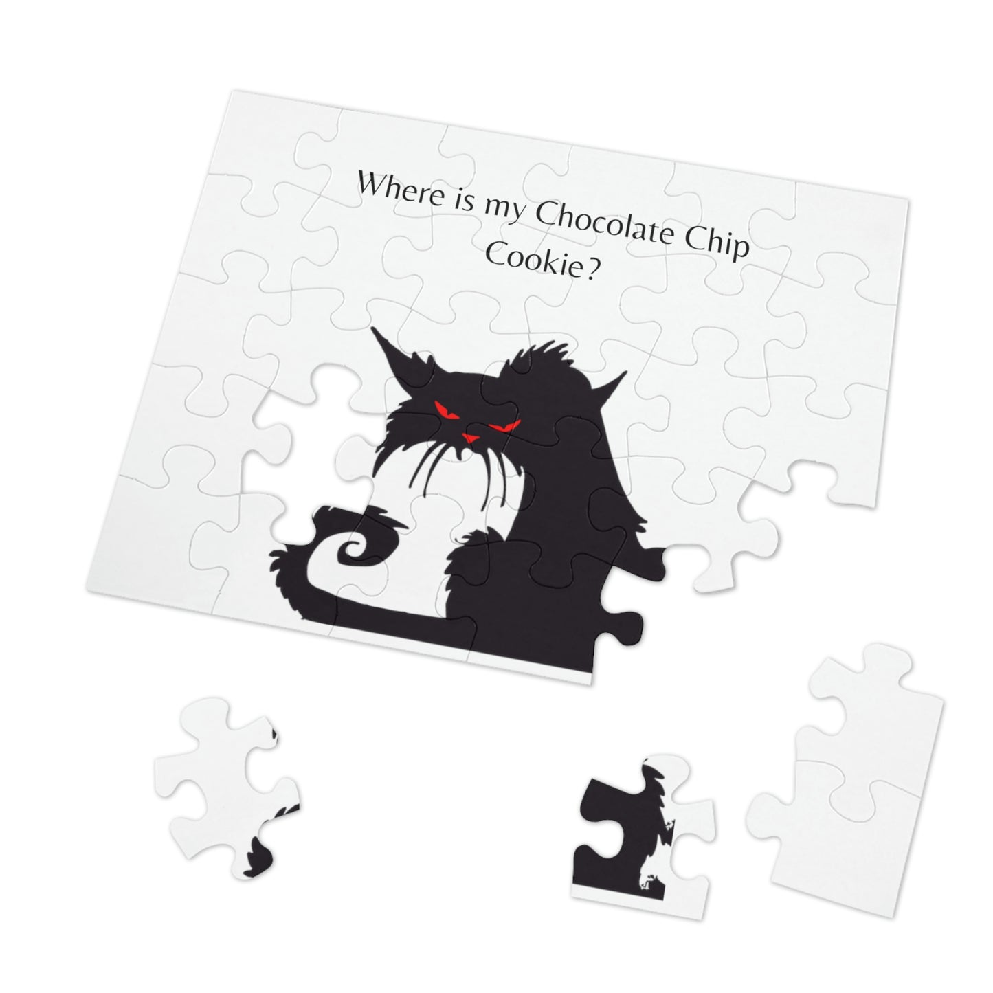 Rompecabezas de gato negro ¡Me encantan los juegos!