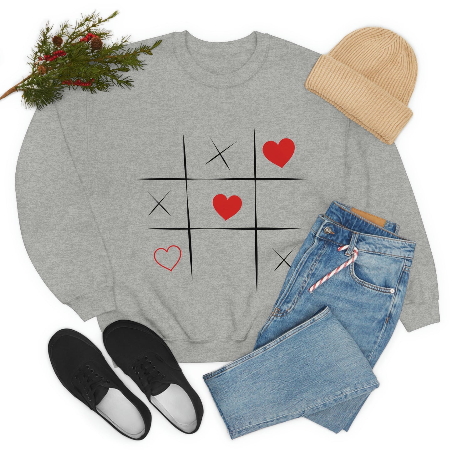 Sudadera con cuello redondo Tic Tac Toe ¡A mi hija le encantaría esta sudadera!