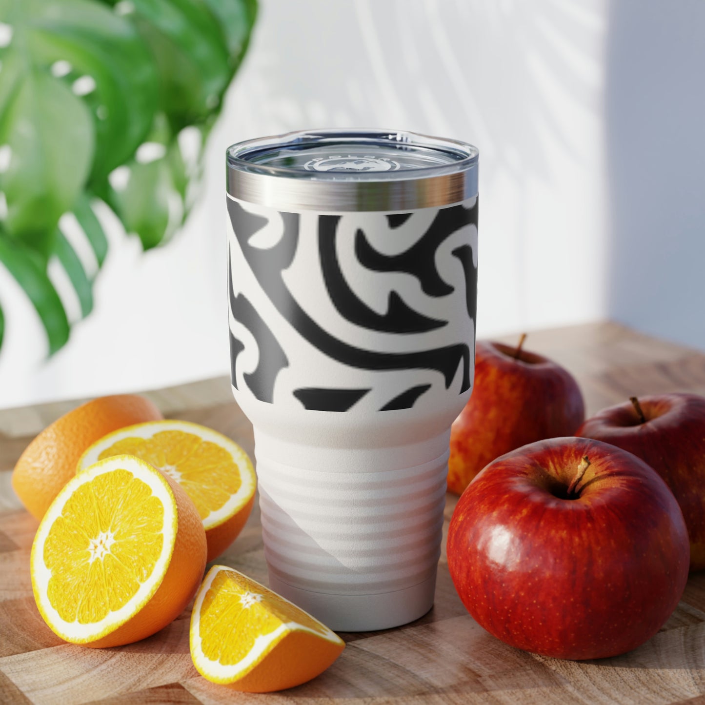 Vaso con cuello redondo y diseño de laberinto, 30 oz, para refrescos, té, agua, jugos, cerveza y vino
