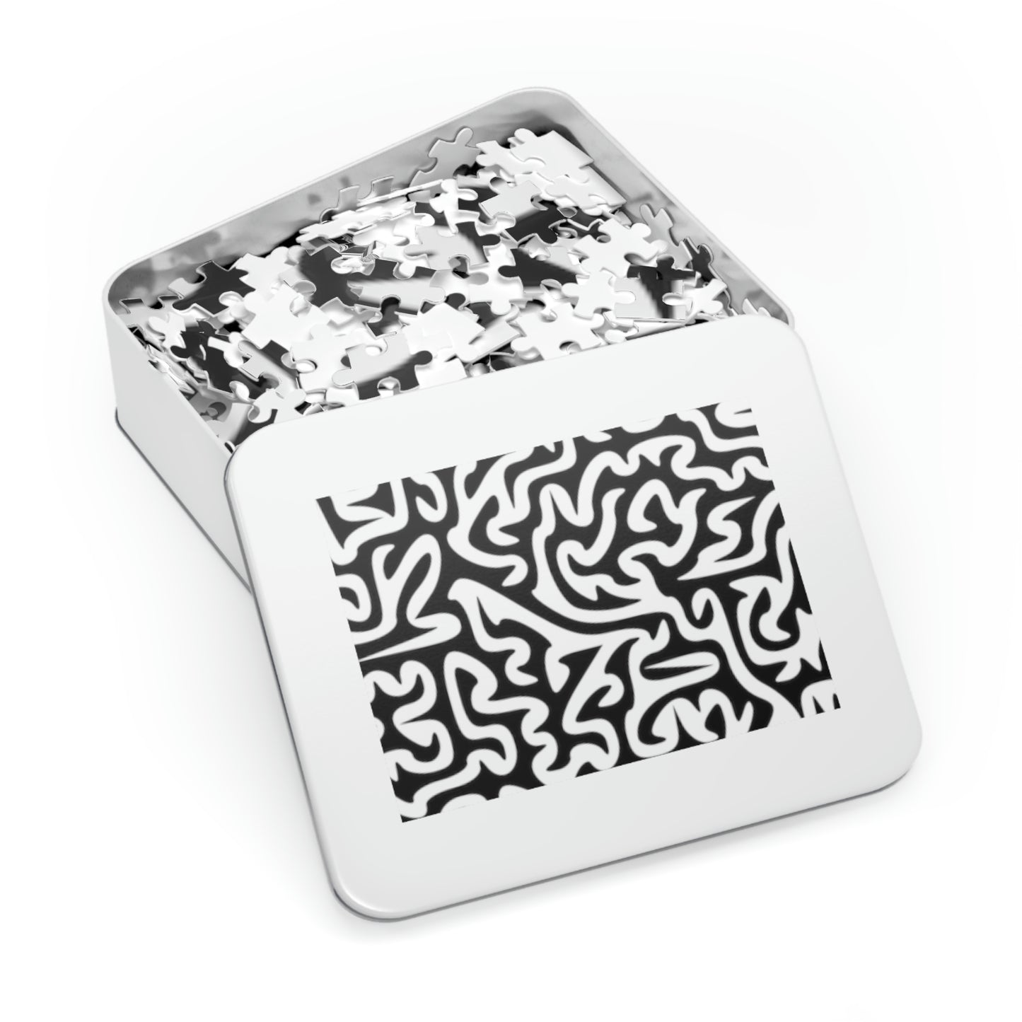 Rompecabezas de laberinto en blanco y negro ¡Me encantan los juegos!