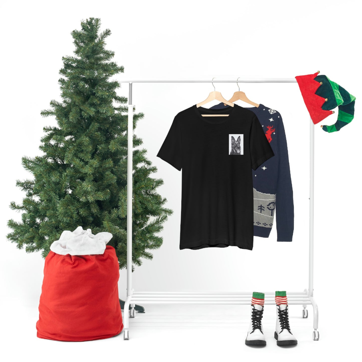 Duerme con perros y tendrás pulgas Camiseta unisex de manga corta REGALO