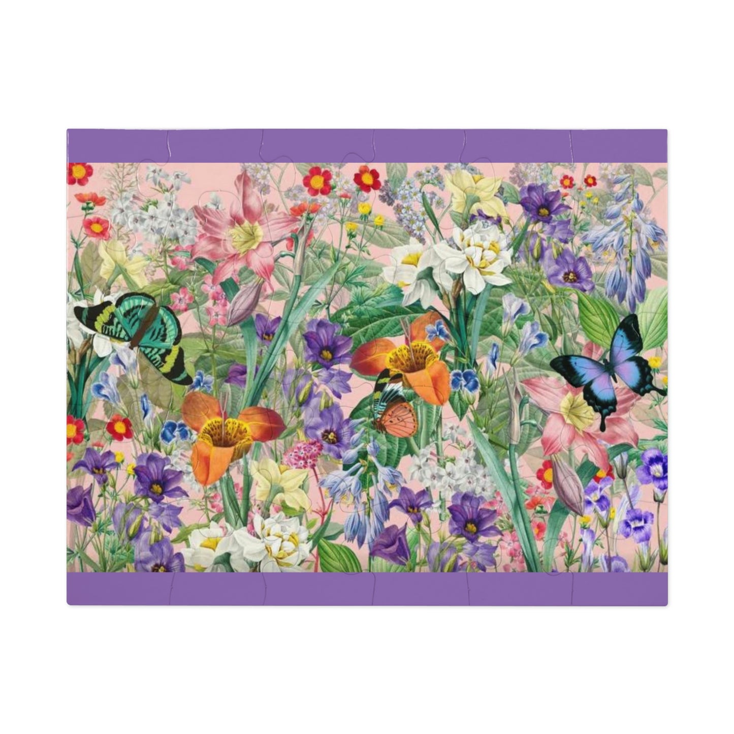 Rompecabezas de jardín de flores y mariposas ¡Me encantan los juegos!