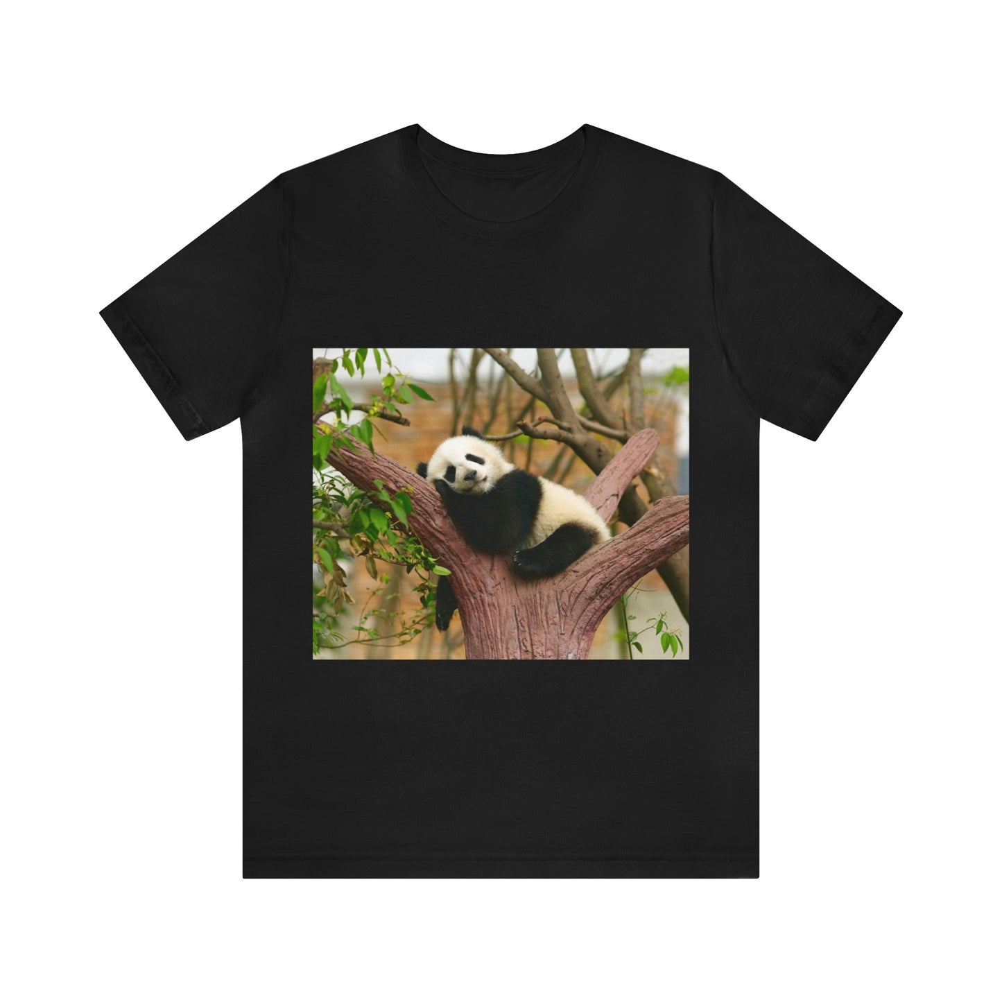 Camiseta de manga corta unisex con diseño de oso panda. Siéntete cómodo y acogedor al viajar a Canadá