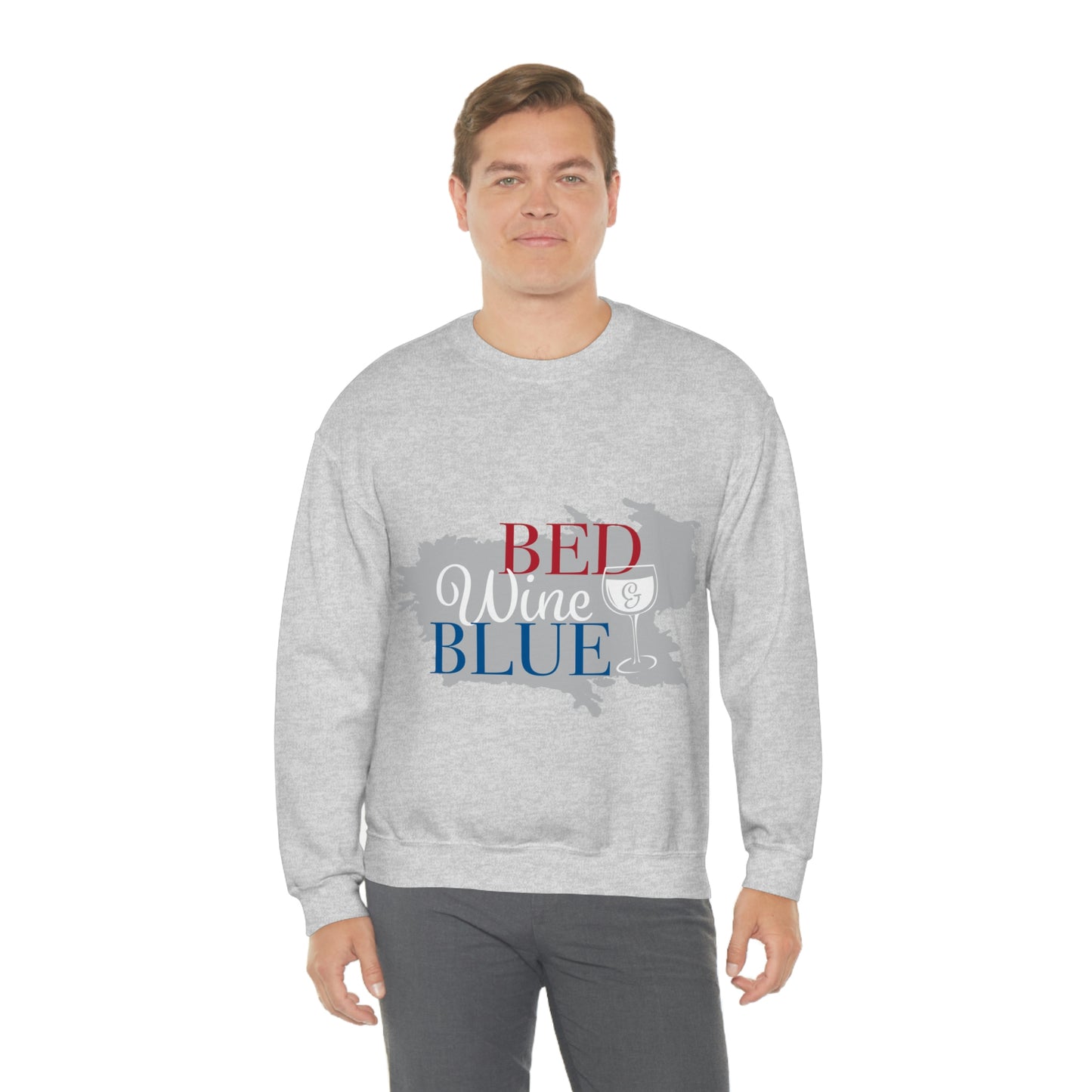 Sudadera de cuello redondo de color azul vino tinto ¡Voy a ir a una fiesta!