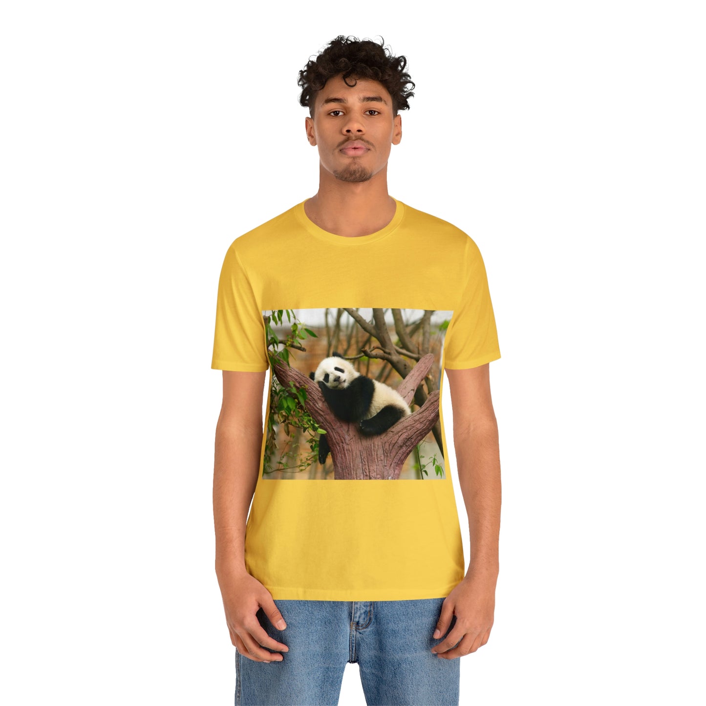 Camiseta de manga corta unisex con diseño de oso panda. Siéntete cómodo y acogedor al viajar a Canadá