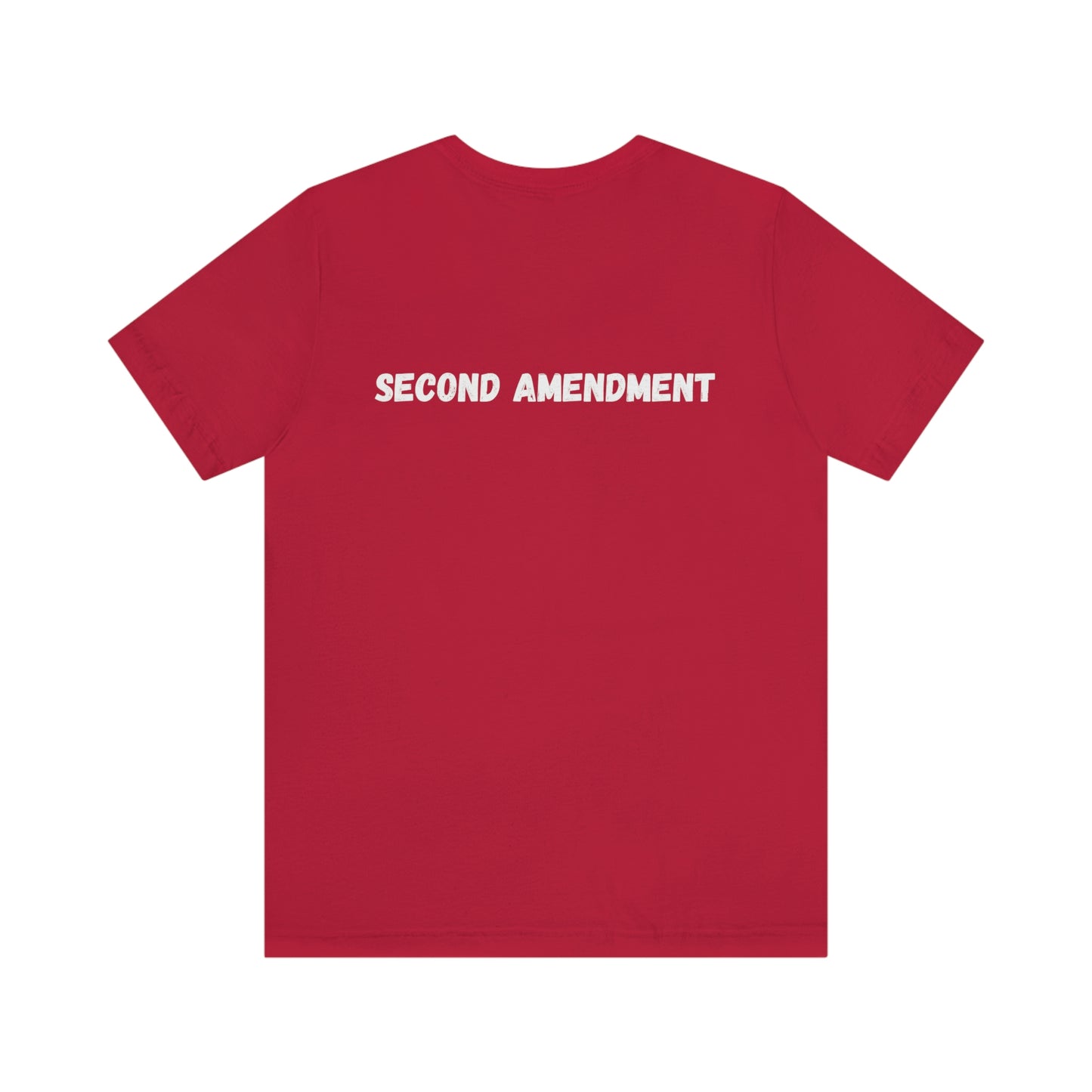 Second Amendment. Unisex Short Sleeve T-shirt. Sizes: S through 3 Extra Large. Price: $35.00. Custom Artwork. Unique Whimsical Flare. Vivid Colors. Great for Men, Women and Children. Soft against your skin. Comfortable to wear every day of the year. Packing my T-shirt and going to go to Nashville. Having Fun!