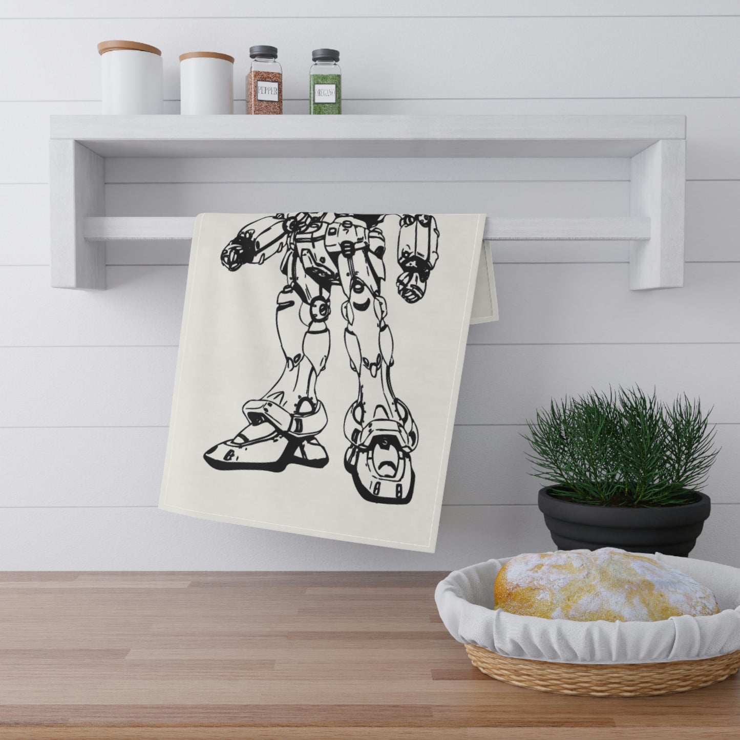 Toalla de cocina con diseño de cómic Johny Doomsday ¡Me encanta cocinar!