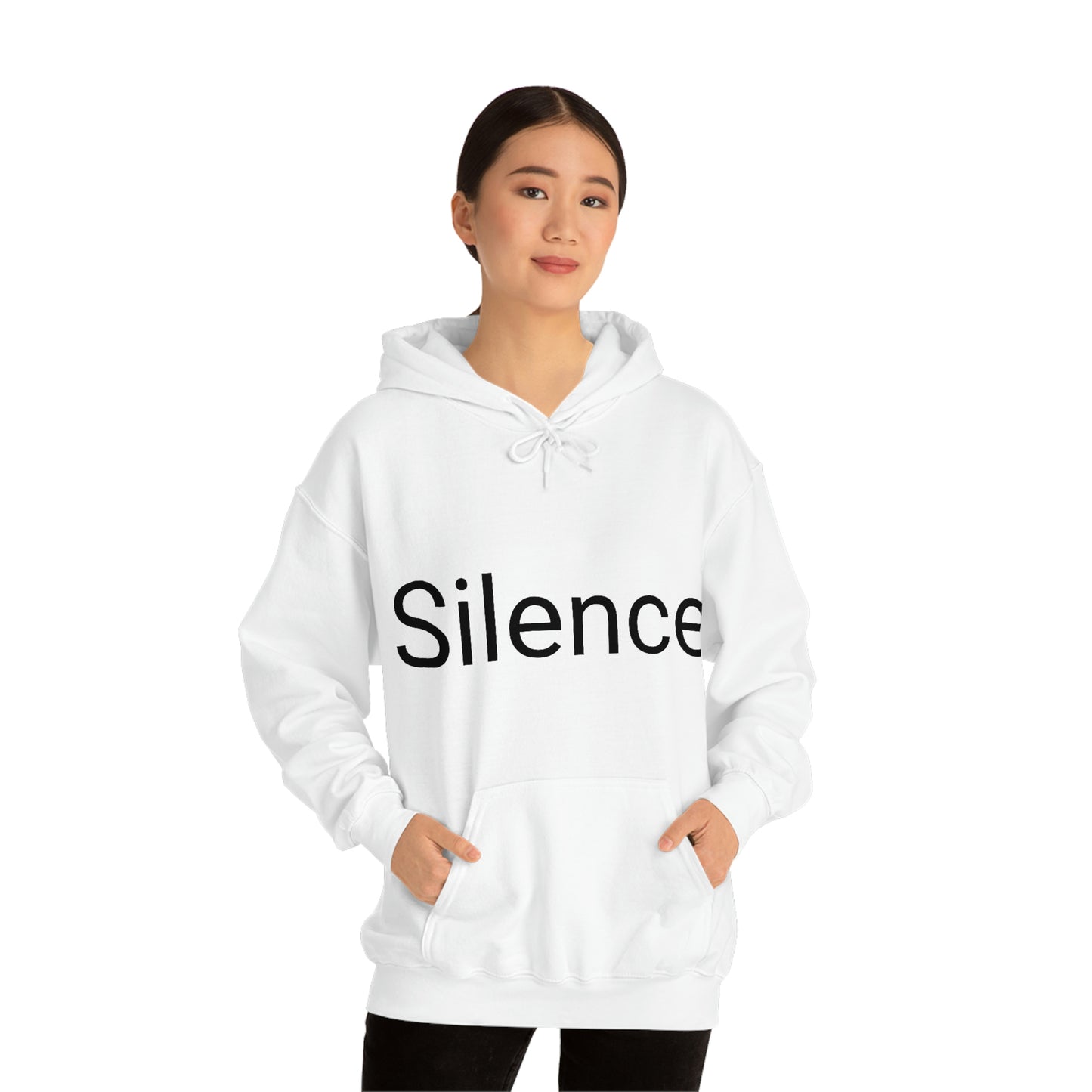 Sudadera unisex con capucha de mezcla pesada Sunset Silence Mamá quiere esta sudadera para su cumpleaños