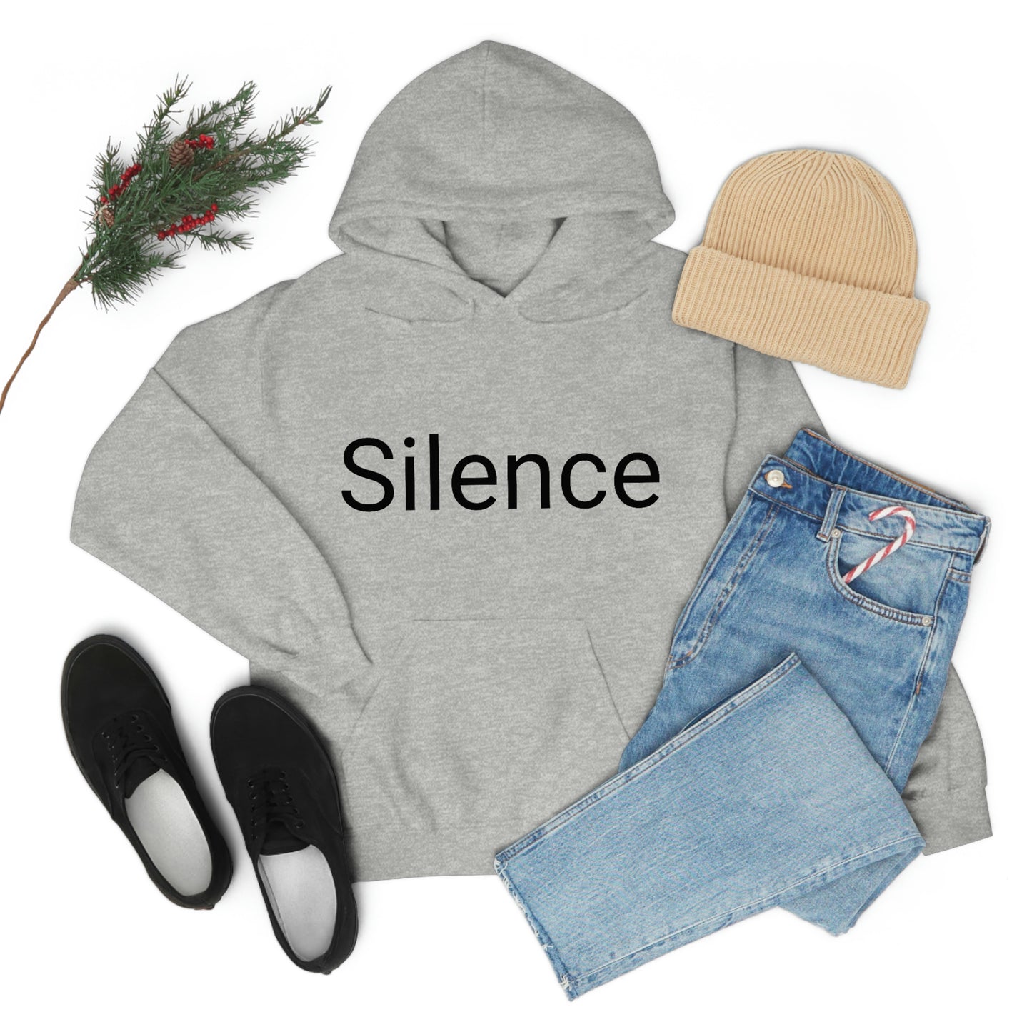Sudadera unisex con capucha de mezcla pesada Sunset Silence Mamá quiere esta sudadera para su cumpleaños