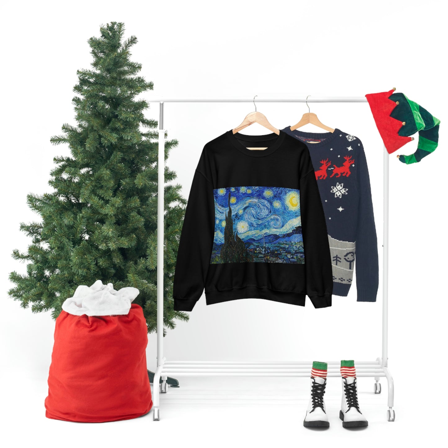 Sudadera de Vincent van Gogh con la noche estrellada Shookie Mookie