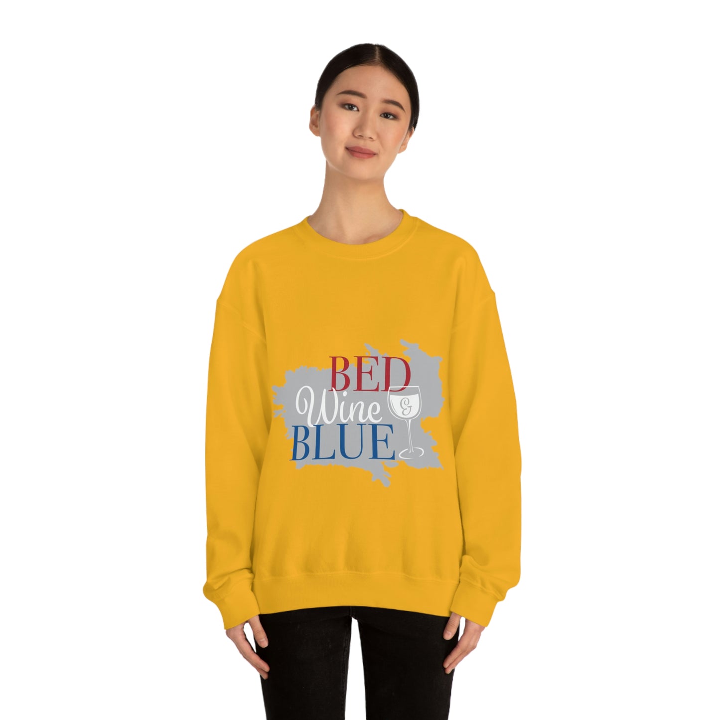 Sudadera de cuello redondo de color azul vino tinto ¡Voy a ir a una fiesta!