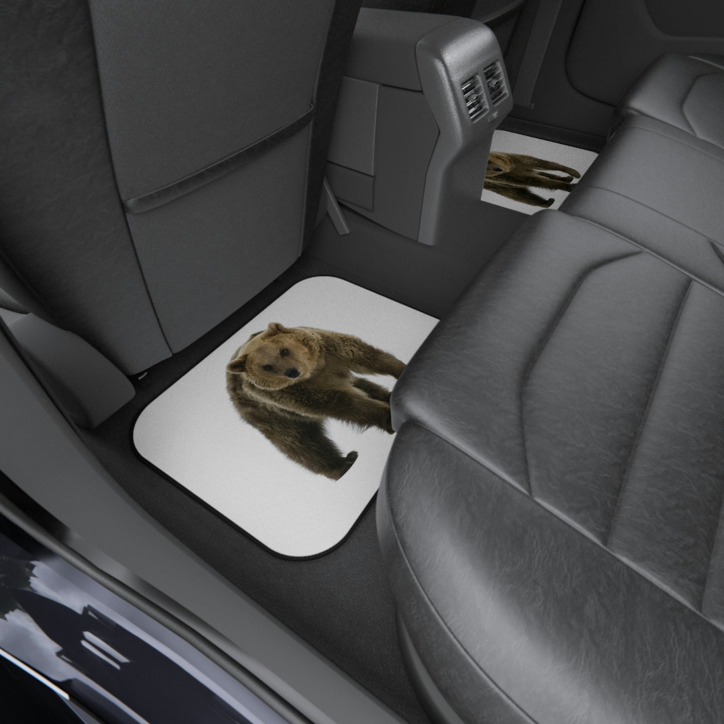 Alfombrillas para coche (2x traseras) Bear Muy duraderas Viajando por Estados Unidos