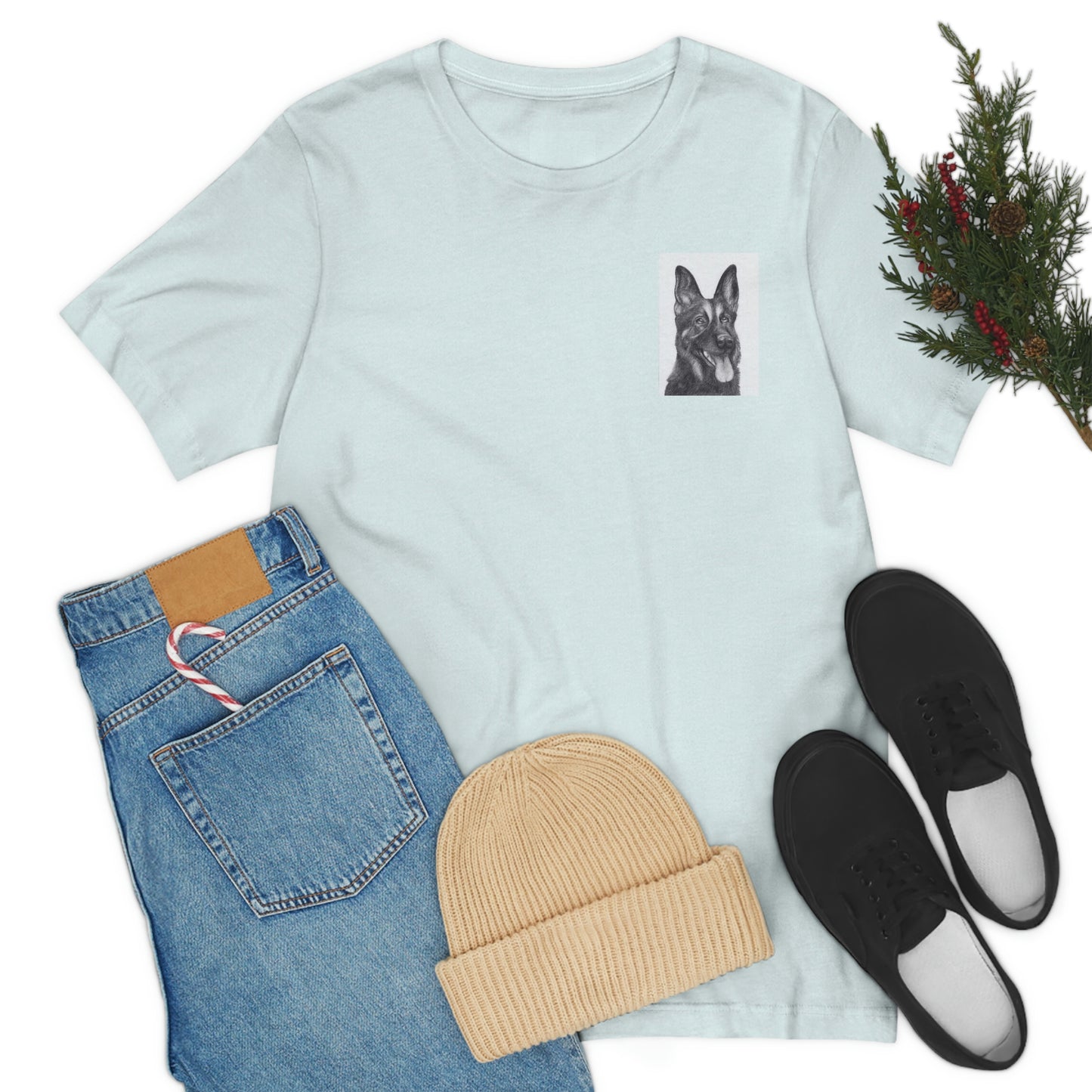 Duerme con perros y tendrás pulgas Camiseta unisex de manga corta REGALO