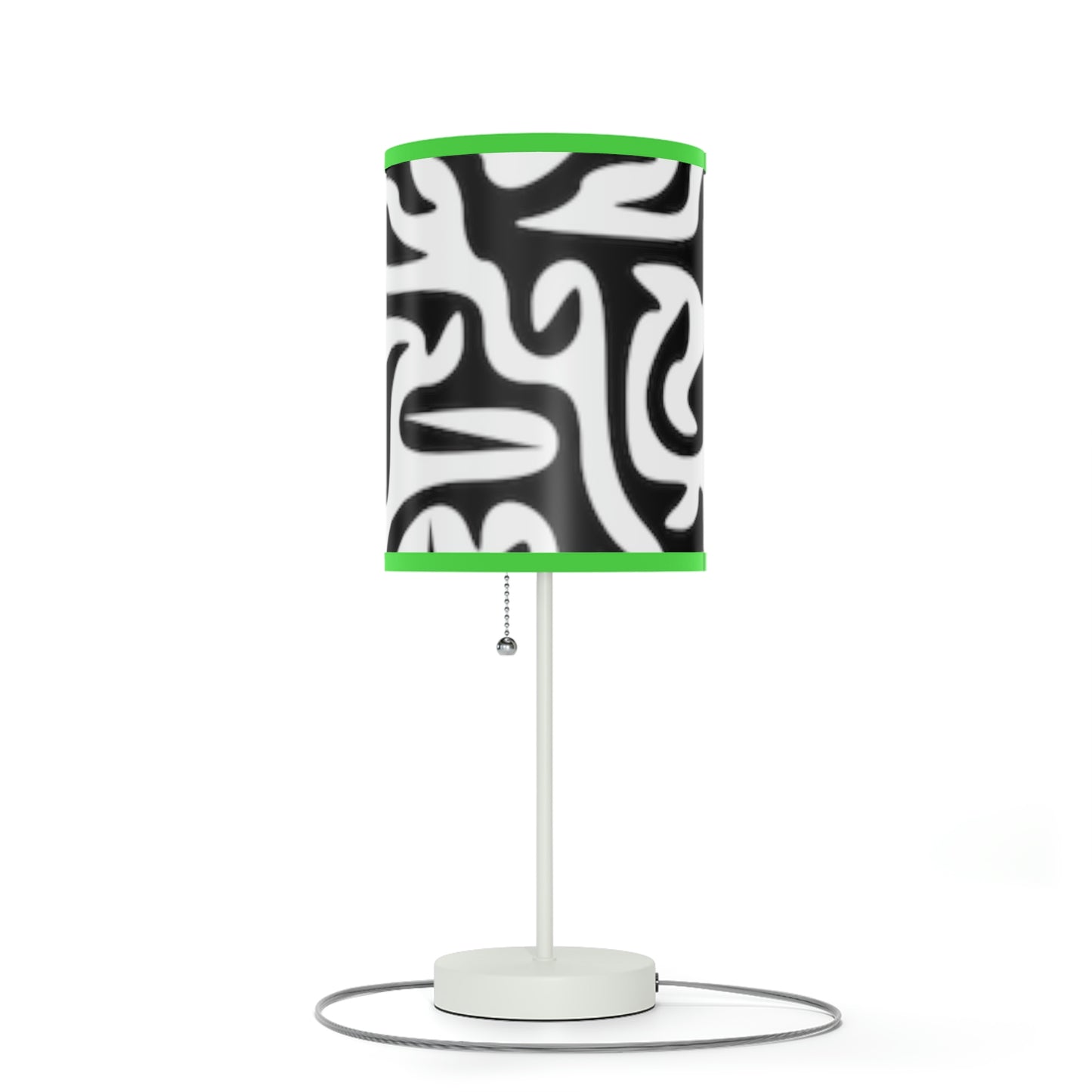 Lámpara Maze en blanco y negro con soporte, enchufe de EE. UU. y Canadá, para dormitorio, oficina, sala de estar, REGALO
