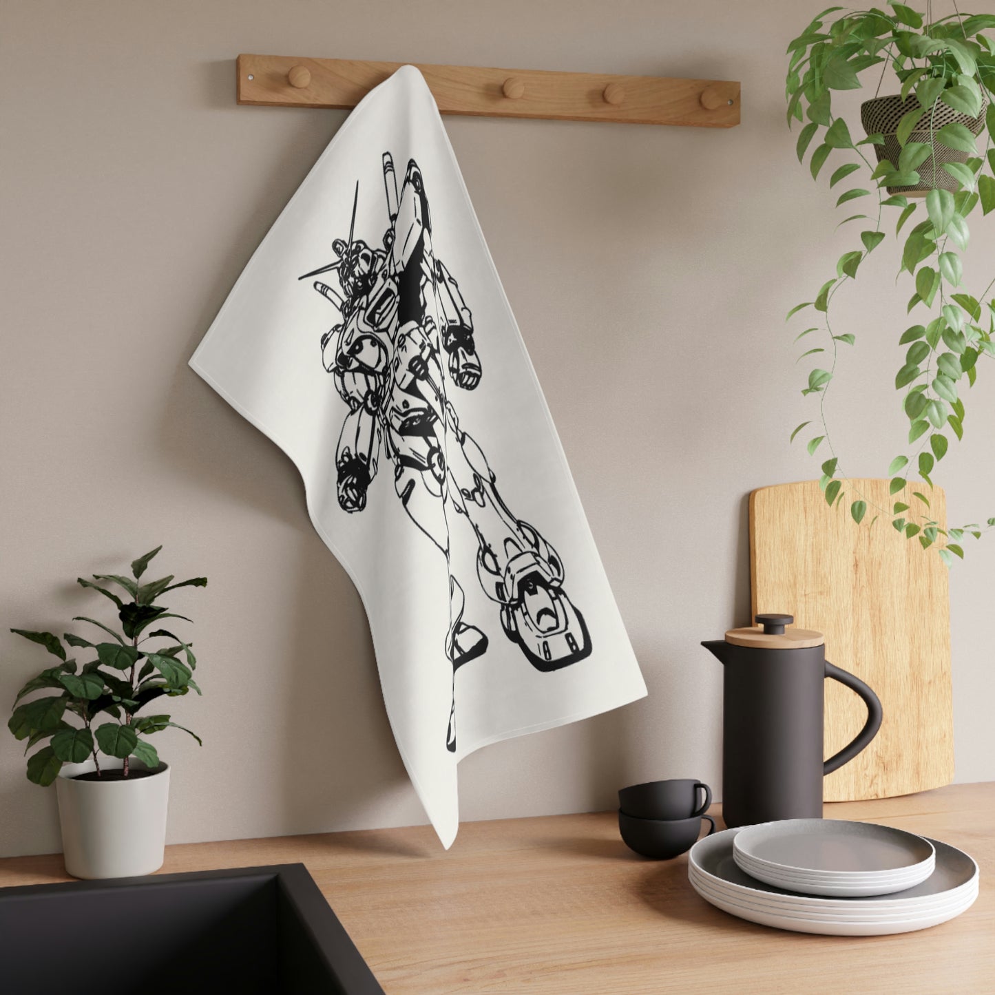 Toalla de cocina con diseño de cómic Johny Doomsday ¡Me encanta cocinar!