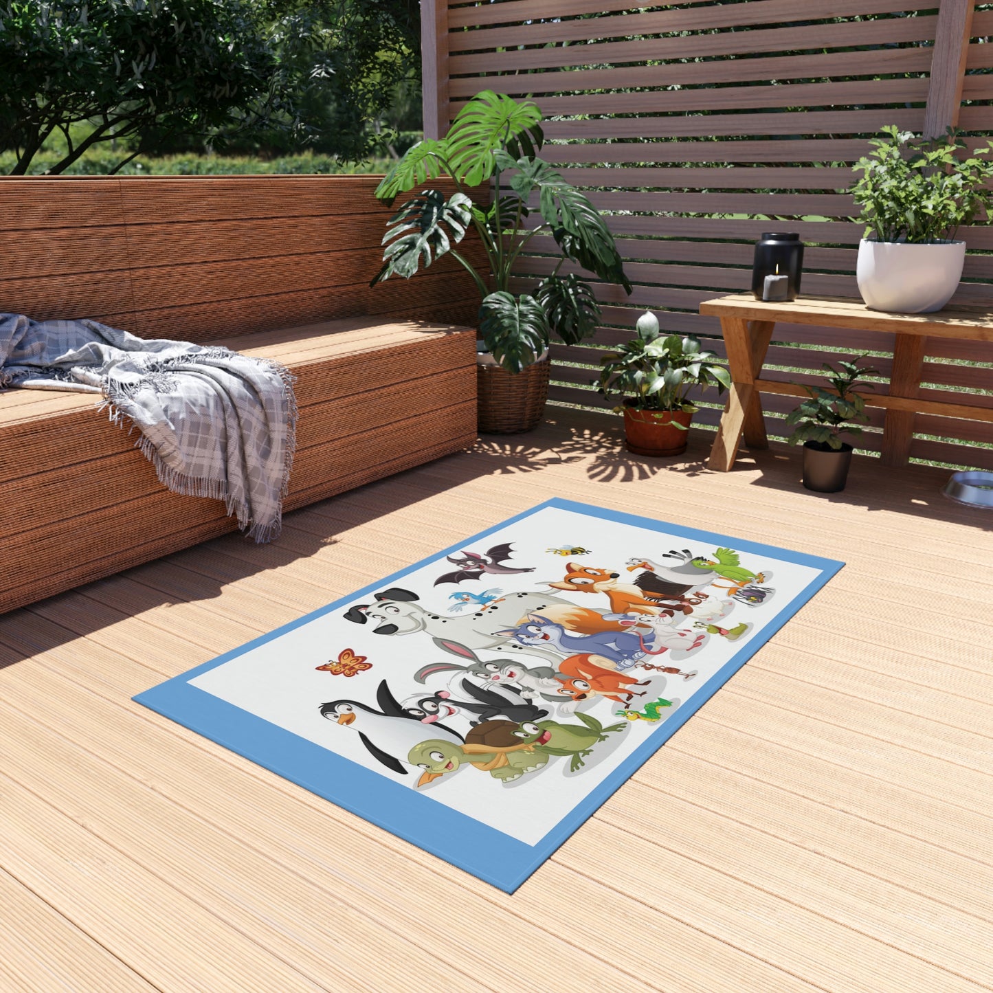Alfombra para exterior con dibujos de animales ¡A los niños les encantará esta alfombra!