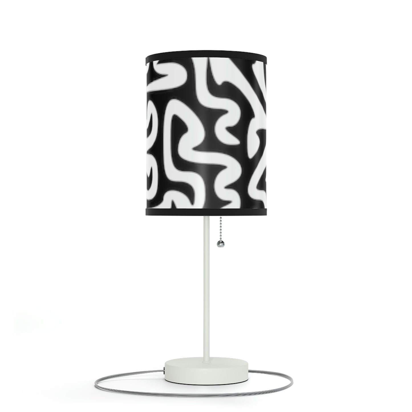 Lámpara Maze en blanco y negro con soporte, enchufe de EE. UU. y Canadá, para dormitorio, oficina, sala de estar, REGALO