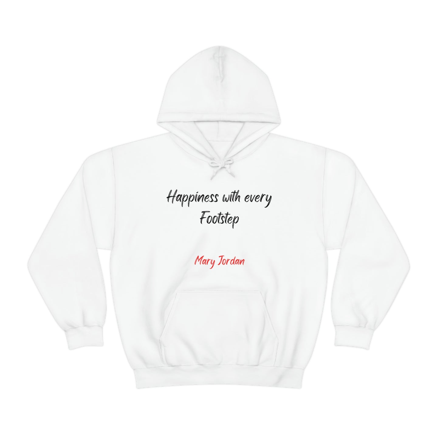 Sudadera con capucha unisex Mary Jordan Heavy Blend™ para hombre, mujer y niño, Happiness With Every Step