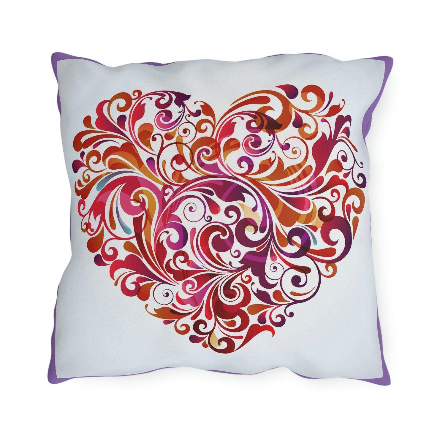 No, yo no hice esas almohadas de exterior con forma de corazón.