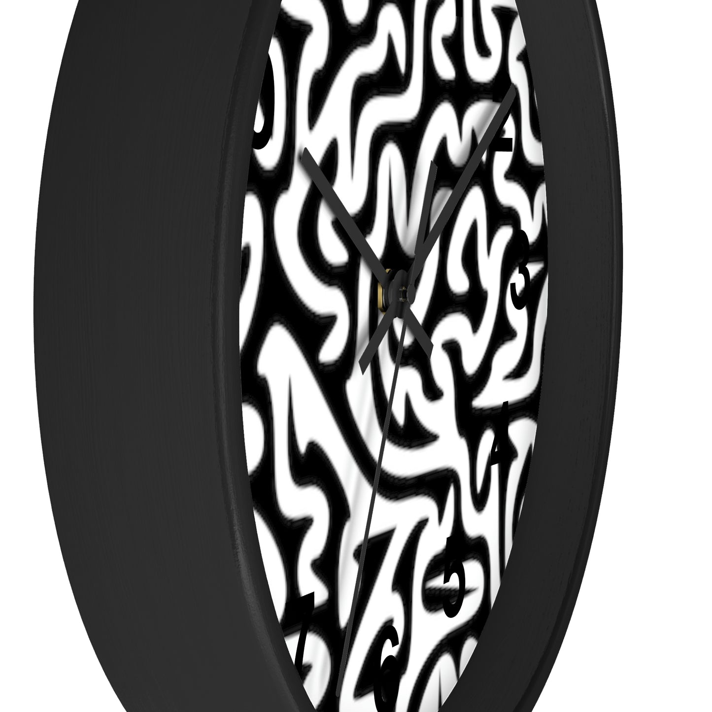 Reloj de pared en blanco y negro con laberinto para el hogar, la cocina, el baño y el negocio. Regalo