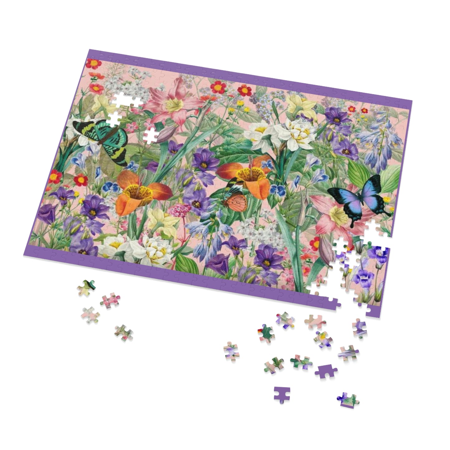 Rompecabezas de jardín de flores y mariposas ¡Me encantan los juegos!