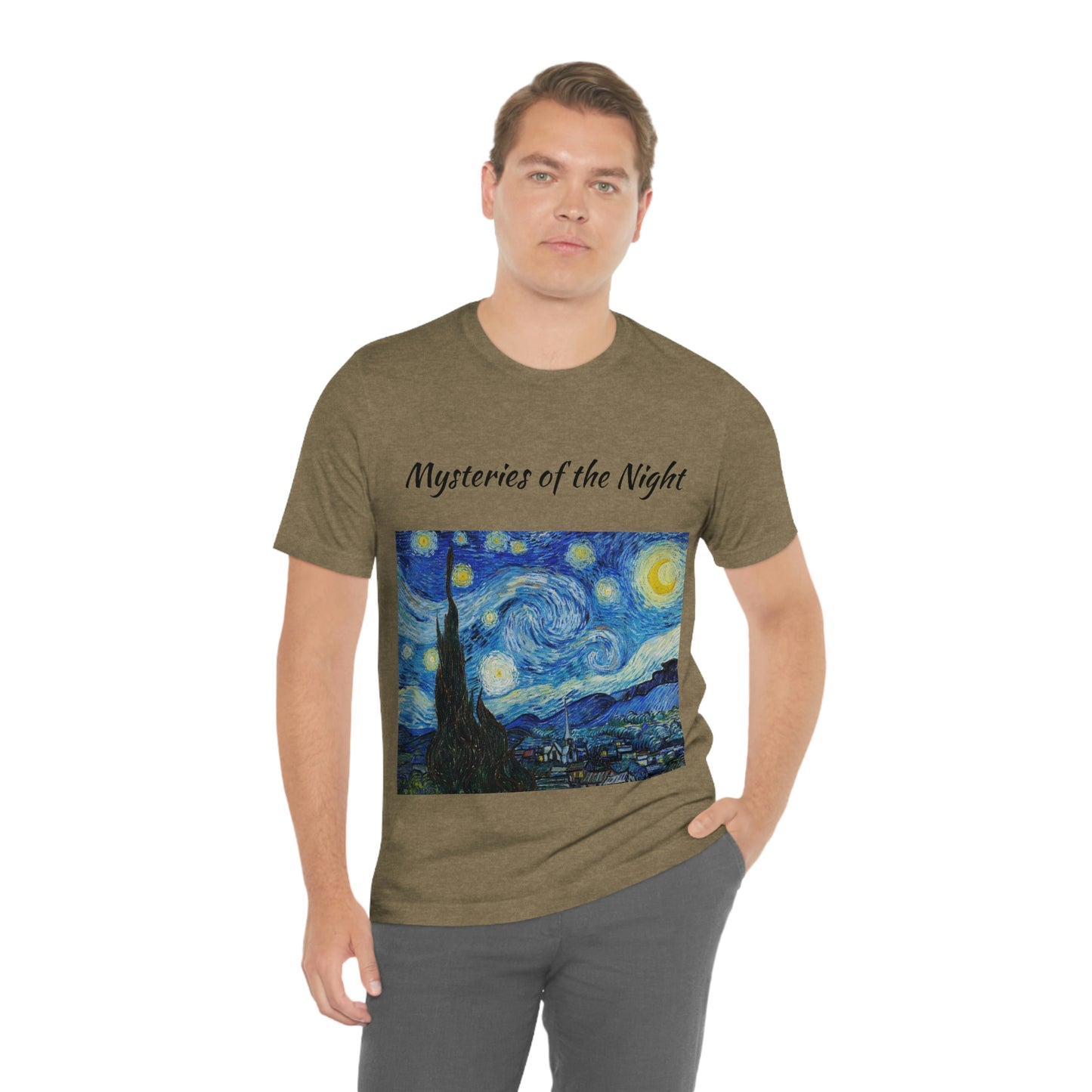 Camiseta unisex Misterios de la noche Viajes Trabajo Vacaciones Relajación