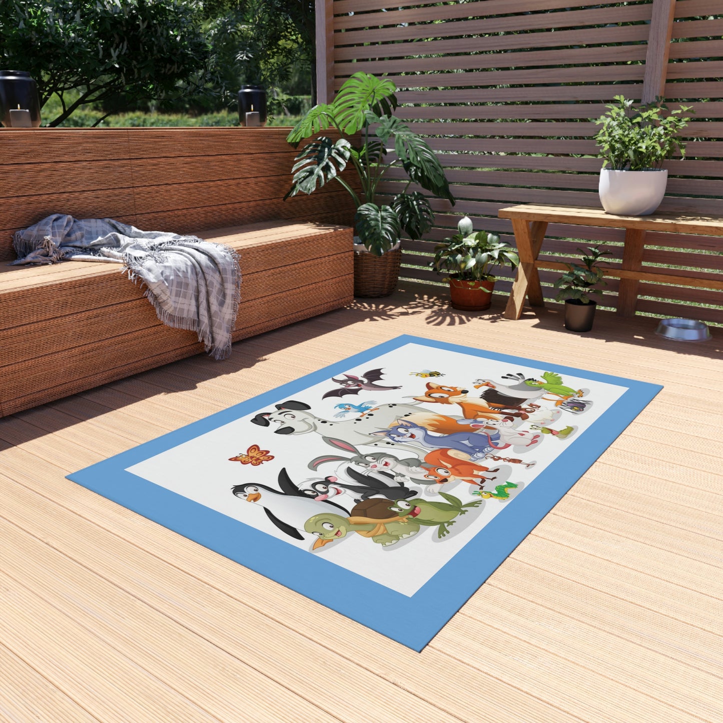 Alfombra para exterior con dibujos de animales ¡A los niños les encantará esta alfombra!