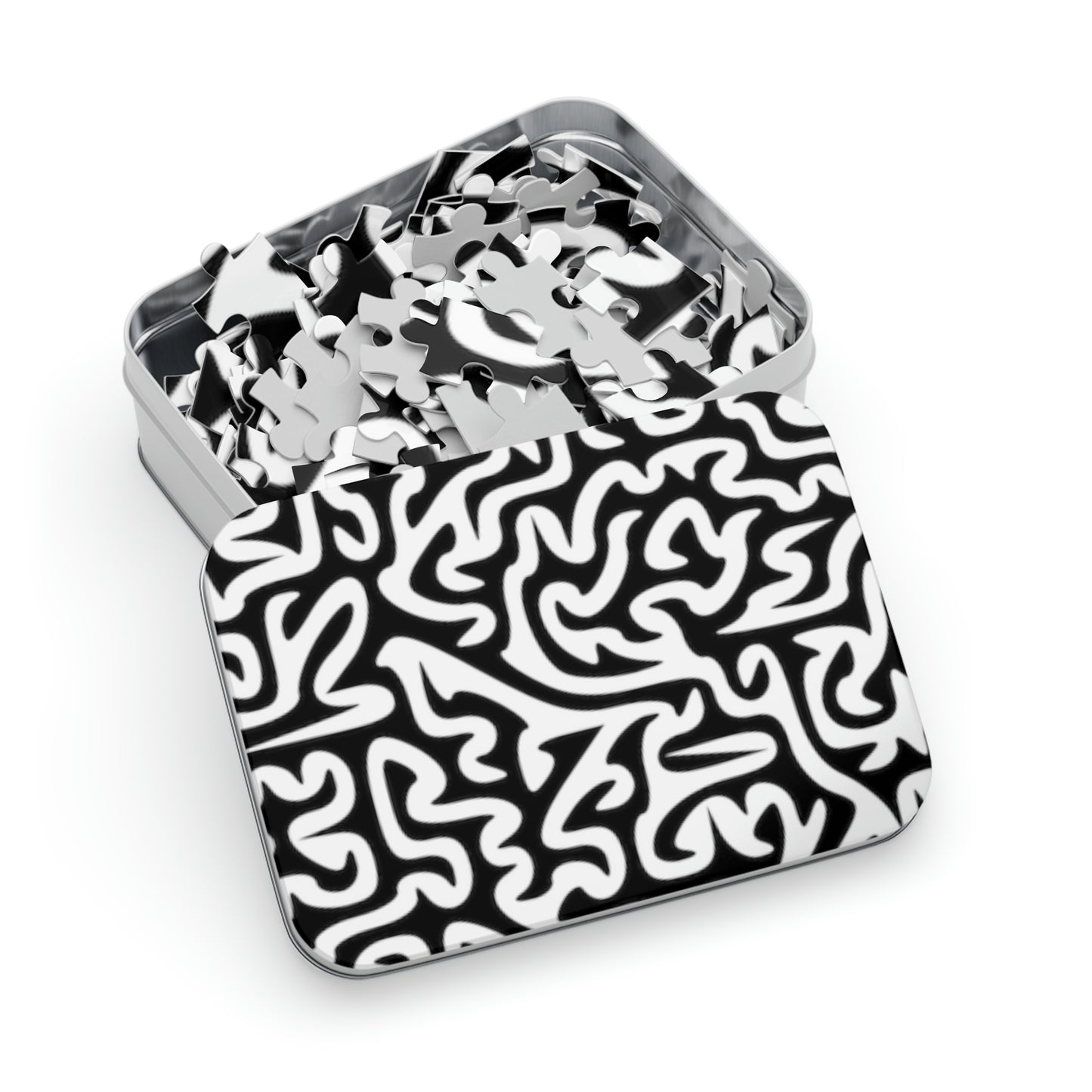 Rompecabezas de laberinto en blanco y negro ¡Me encantan los juegos!