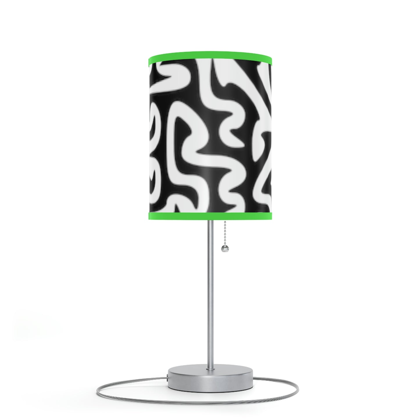 Lámpara Maze en blanco y negro con soporte, enchufe de EE. UU. y Canadá, para dormitorio, oficina, sala de estar, REGALO