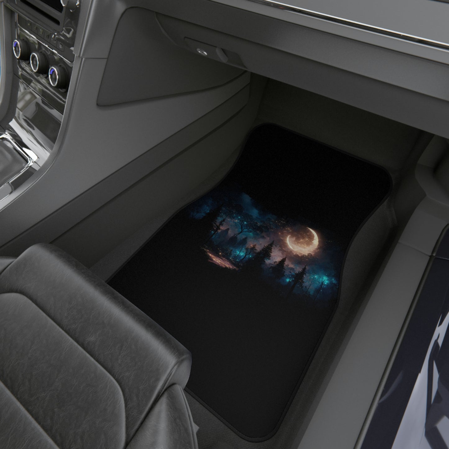 Alfombrillas para coche (2 delanteras) Luna llena en el desierto Muy duraderas Viajando por Estados Unidos
