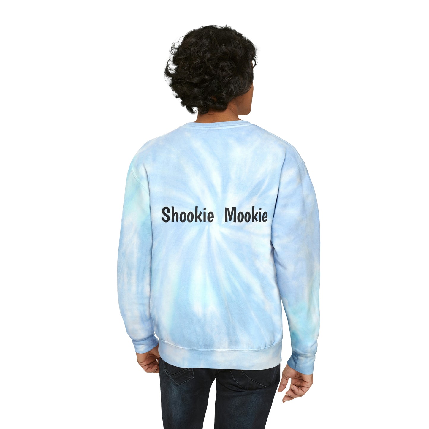 Sudadera unisex con efecto tie-dye y acelerador de motocicleta
