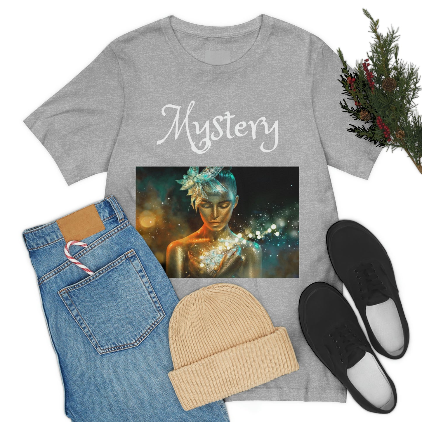 Camiseta unisex de manga corta Mystery, regalo para mamá, papá, hijo e hija