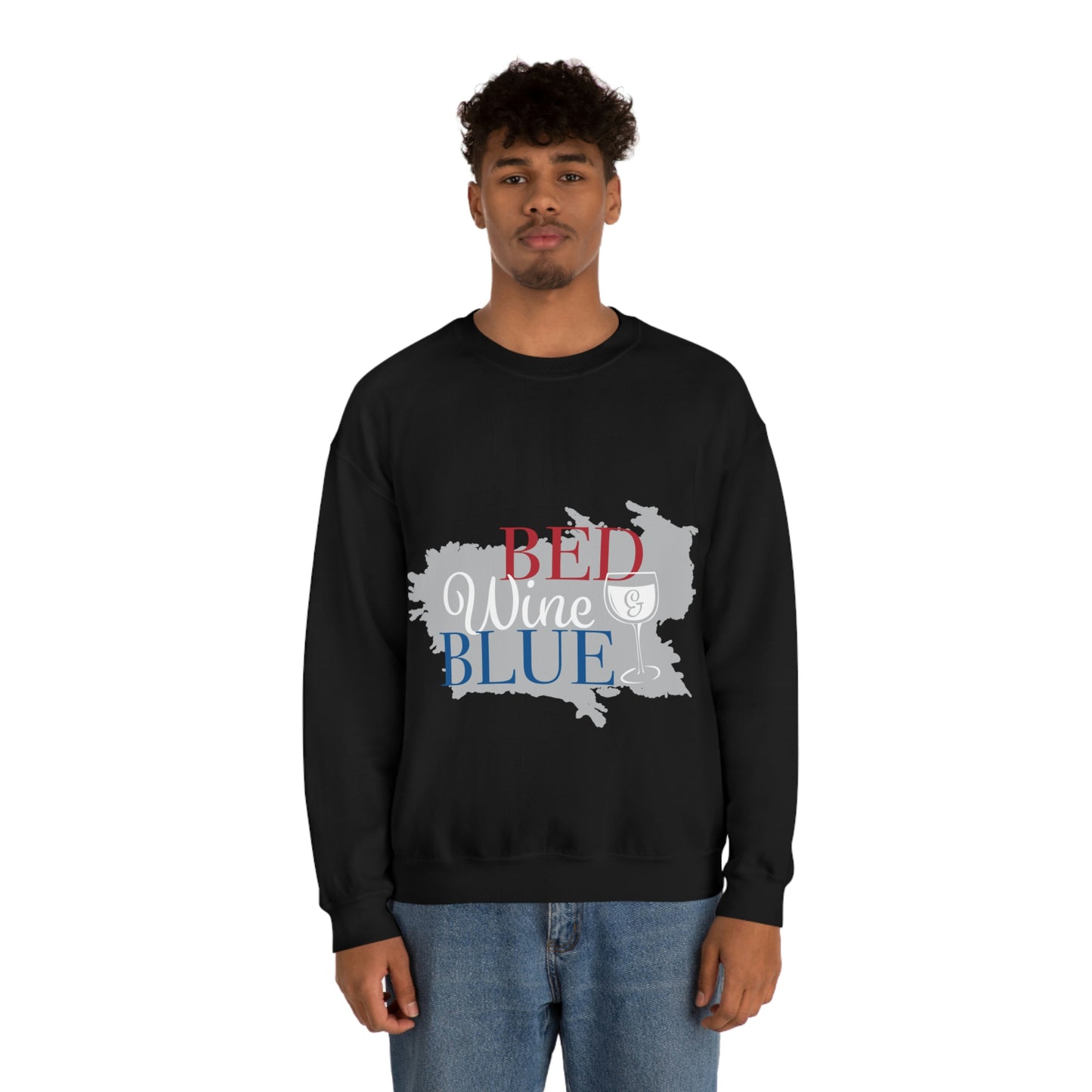 Sudadera de cuello redondo de color azul vino tinto ¡Voy a ir a una fiesta!