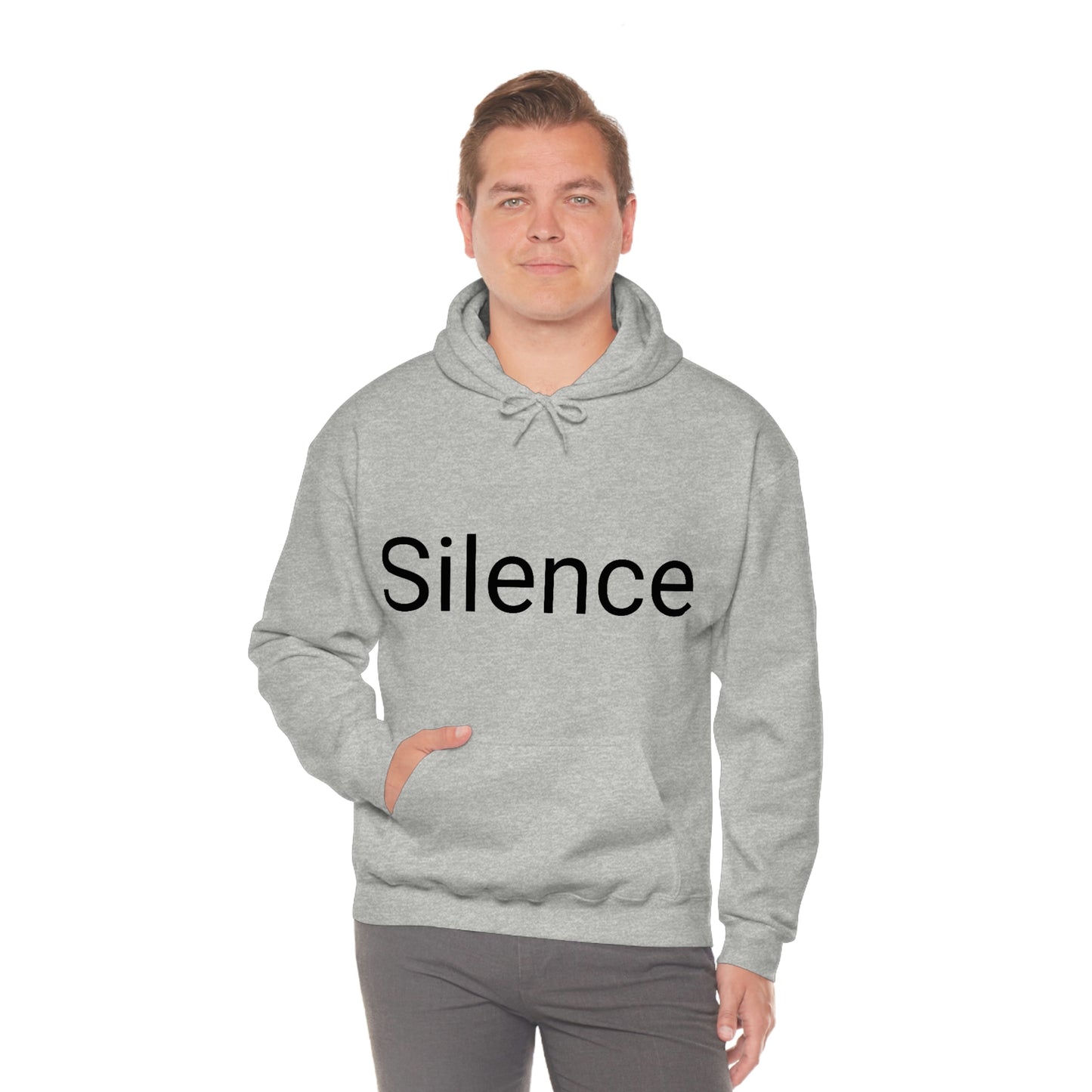 Sudadera unisex con capucha de mezcla pesada Sunset Silence Mamá quiere esta sudadera para su cumpleaños