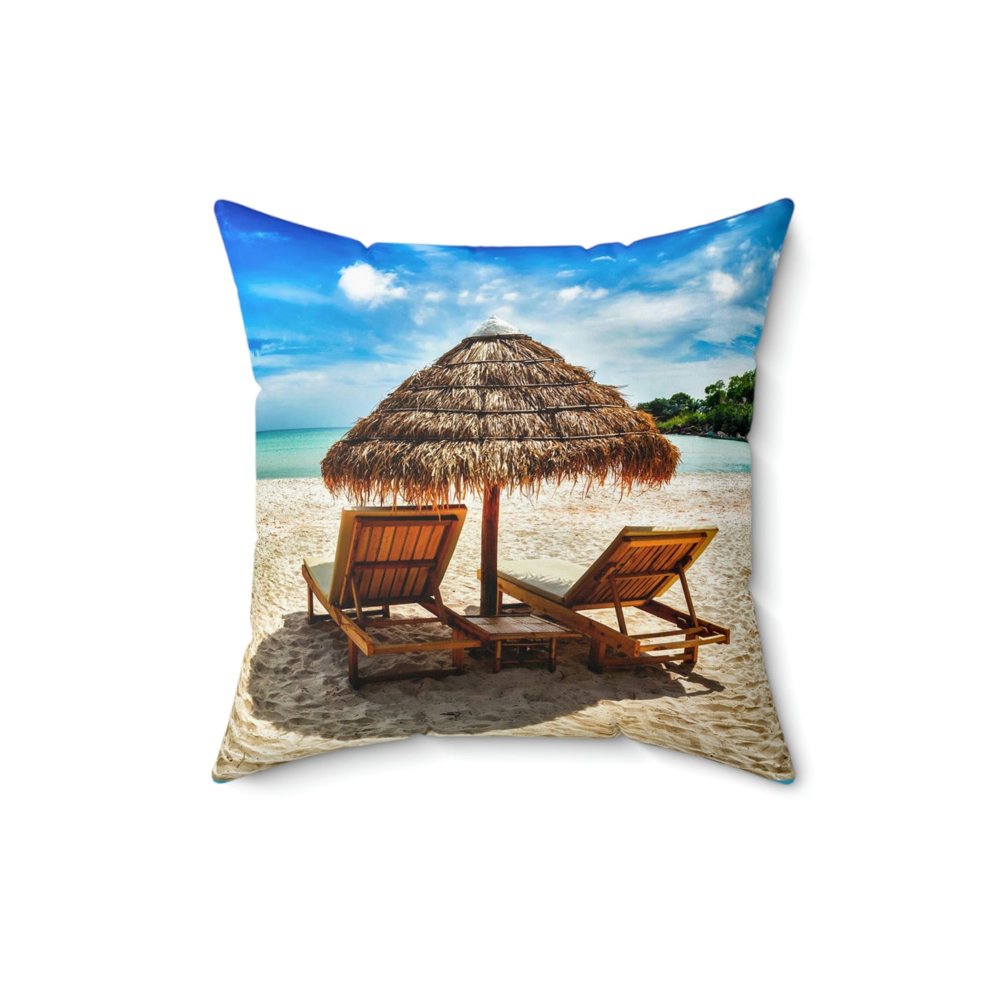 Relajarse en la playa Almohada cuadrada Vacaciones Viajes Dormir Relajarse Conducir Niños