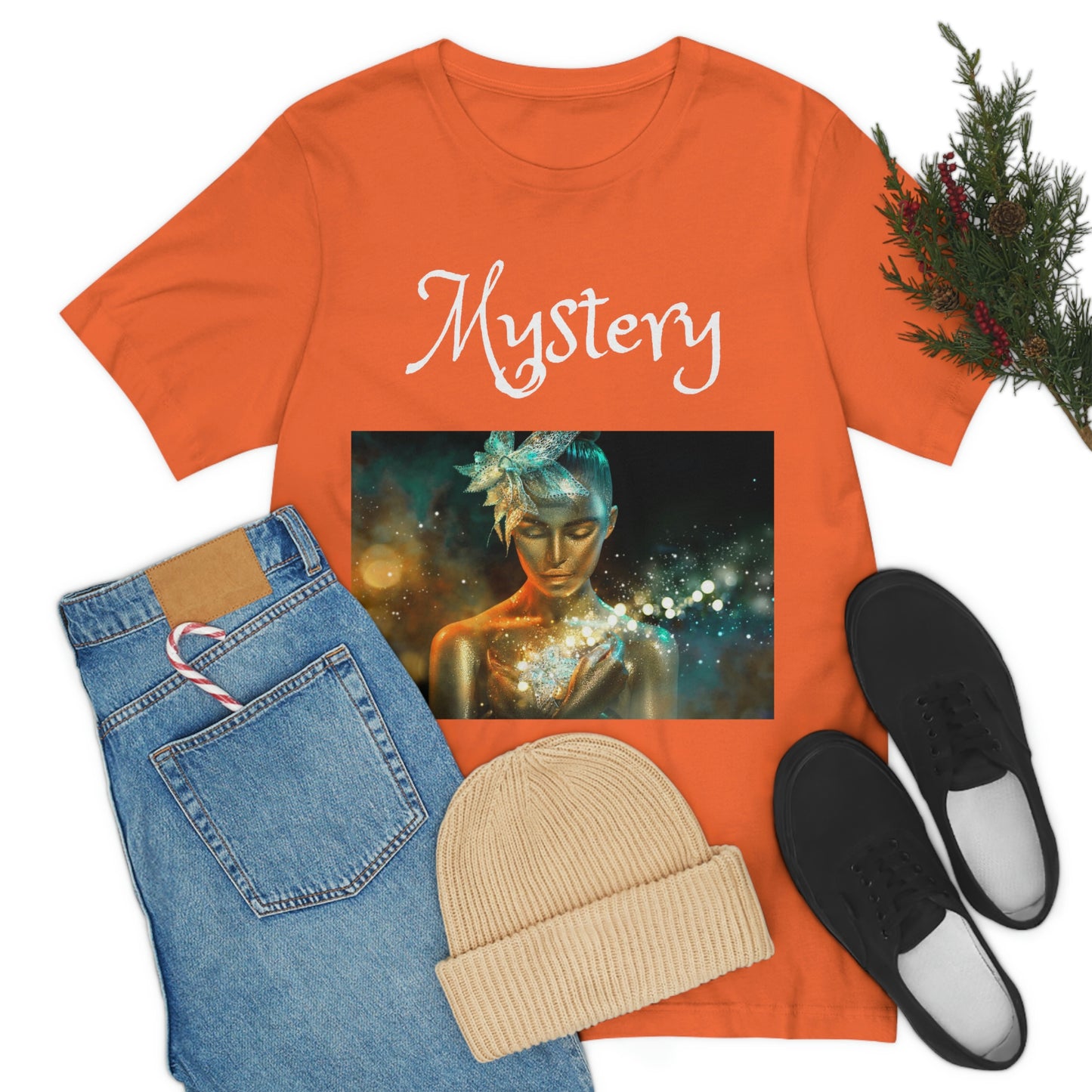 Camiseta unisex de manga corta Mystery, regalo para mamá, papá, hijo e hija
