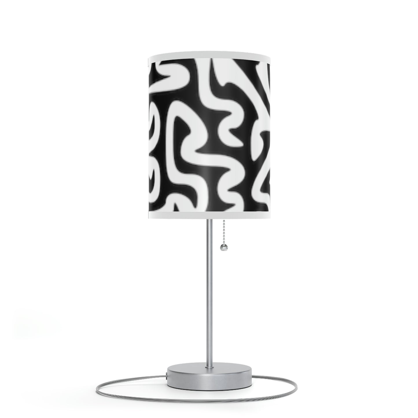 Lámpara Maze en blanco y negro con soporte, enchufe de EE. UU. y Canadá, para dormitorio, oficina, sala de estar, REGALO