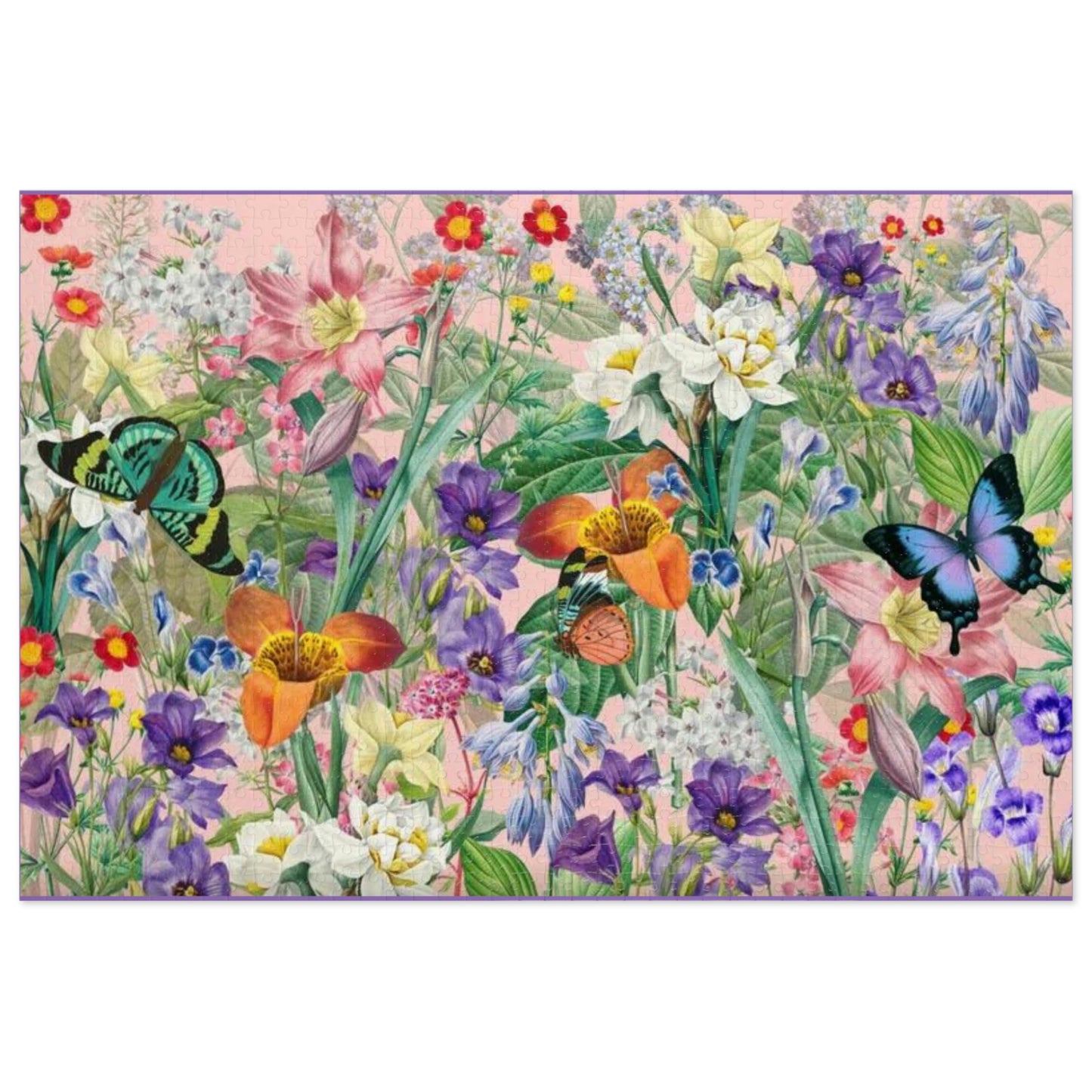 Rompecabezas de jardín de flores y mariposas ¡Me encantan los juegos!