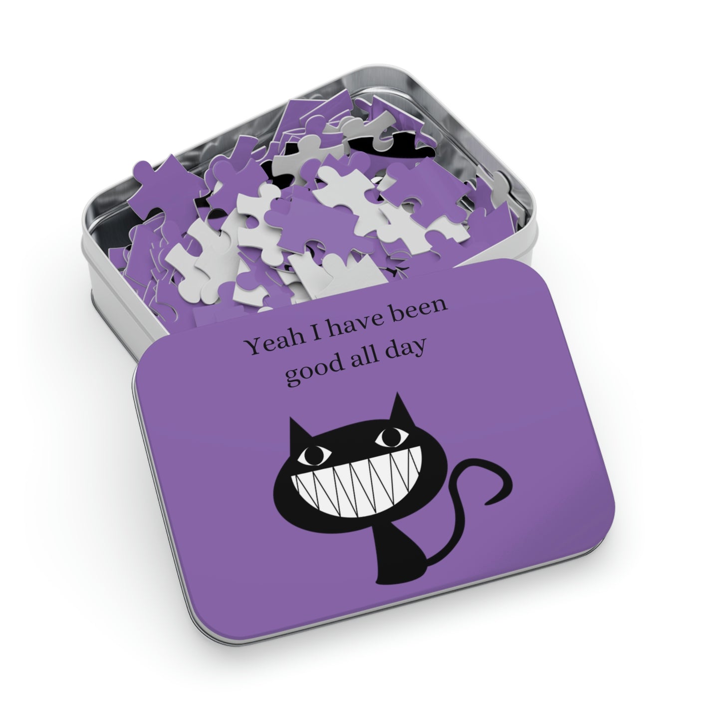 Rompecabezas de gato negro ¡Me encantan los juegos!