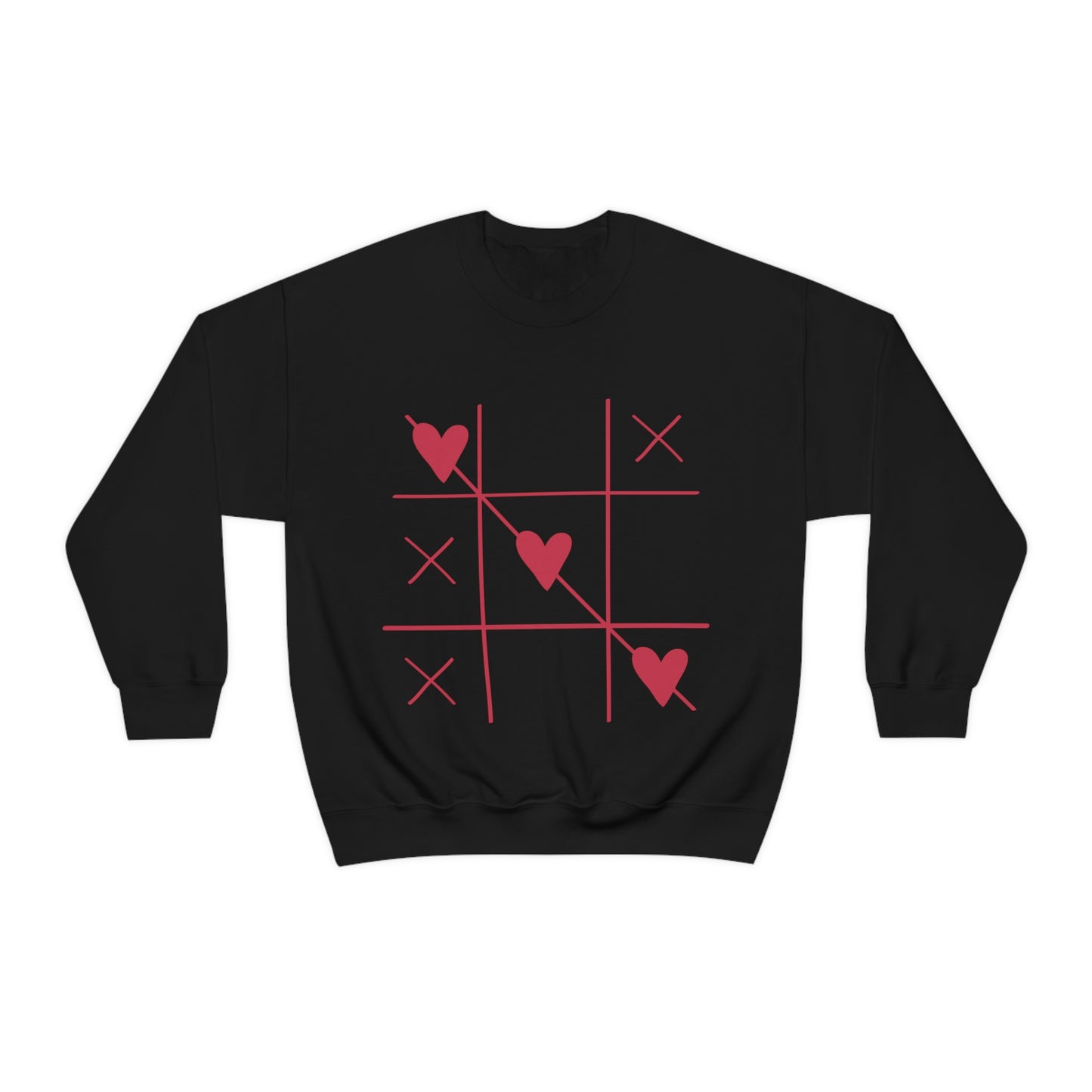 Sudadera con cuello redondo Tic Tac Toe ¡Me encanta mi regalo de cumpleaños!